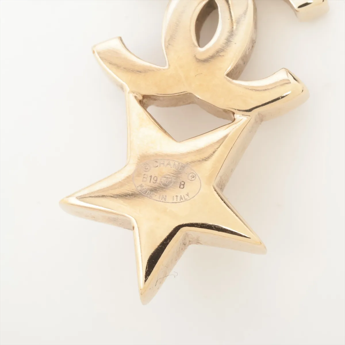 Coco Mark Star & Heart B19B Earrings (Pair) GP x Rhinestone x Faux Pearl Gold - — view 5