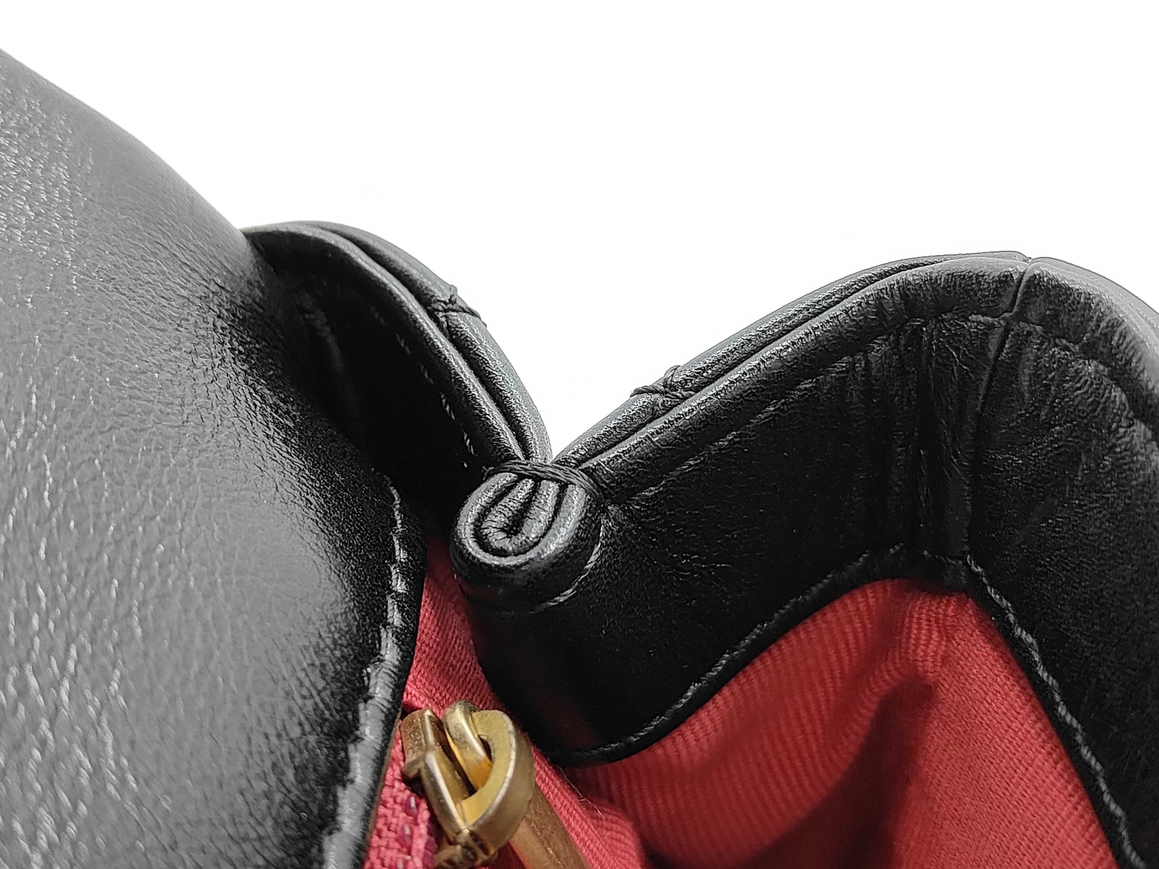 Matelassé Chain Shoulder Bag, Black Lambskin, Pearl Coco Mark, Pearl Chain Shoulder Bag — view 10