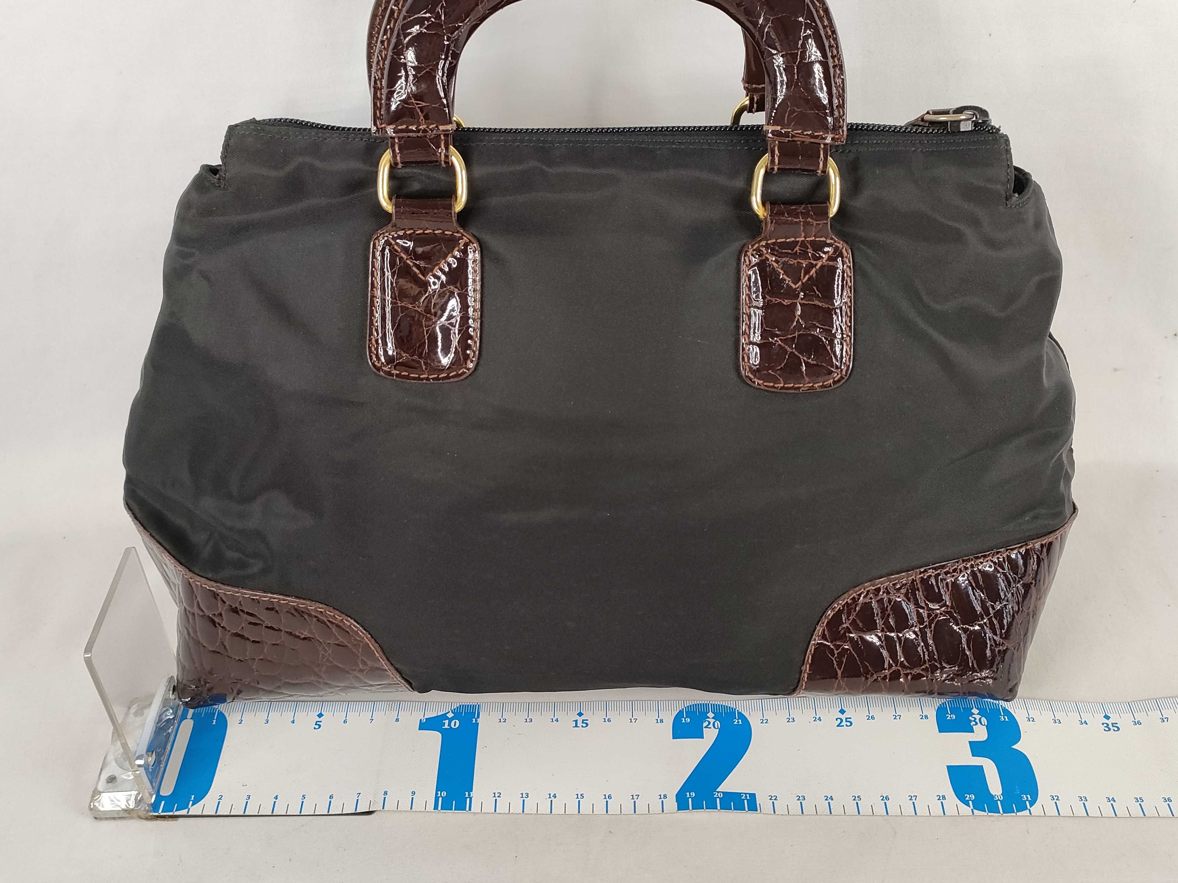 Nylon Prada Handbag Triangle Logo Black Bag Handbag — view 2