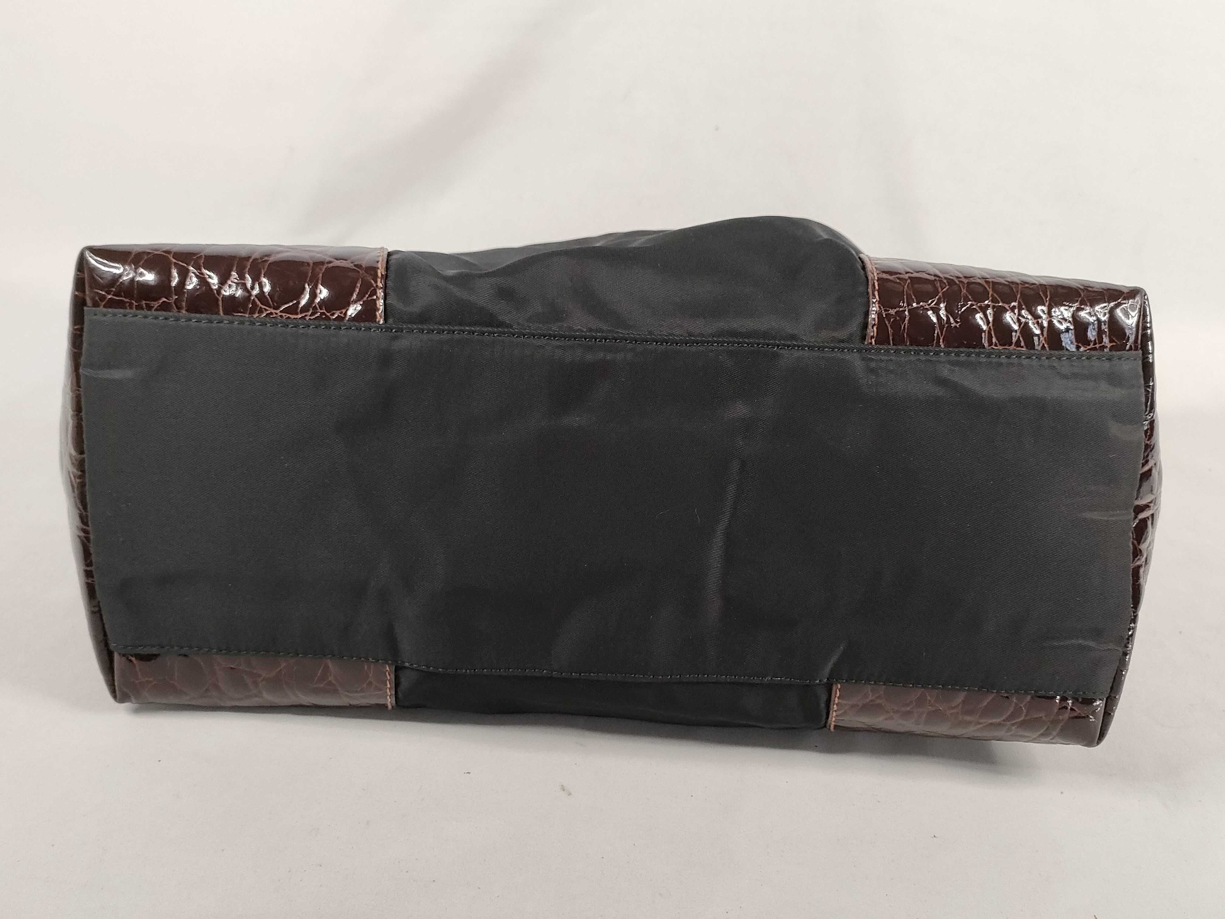 Nylon Prada Handbag Triangle Logo Black Bag Handbag — view 7