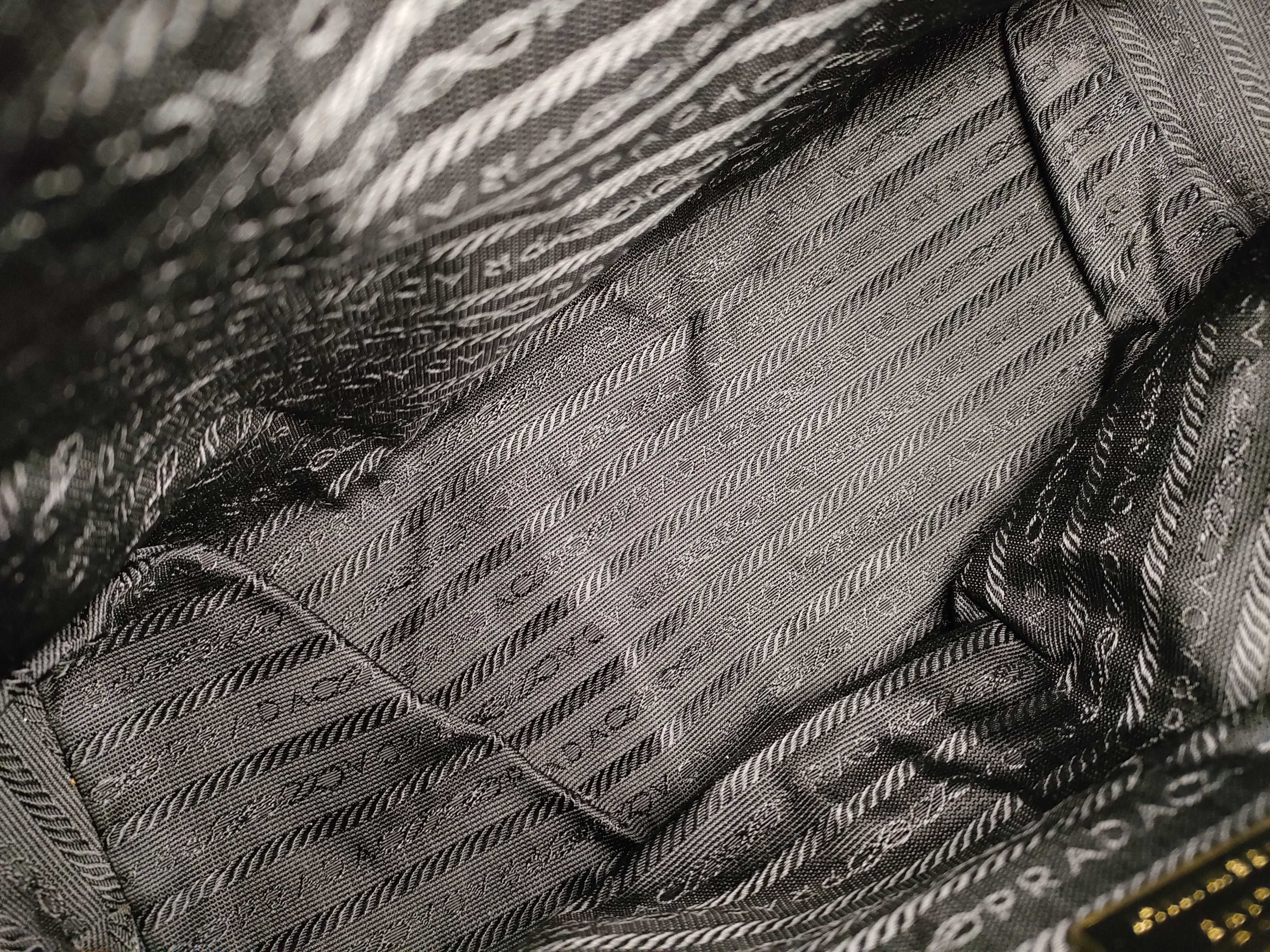 Nylon Prada Handbag Triangle Logo Black Bag Handbag — view 10