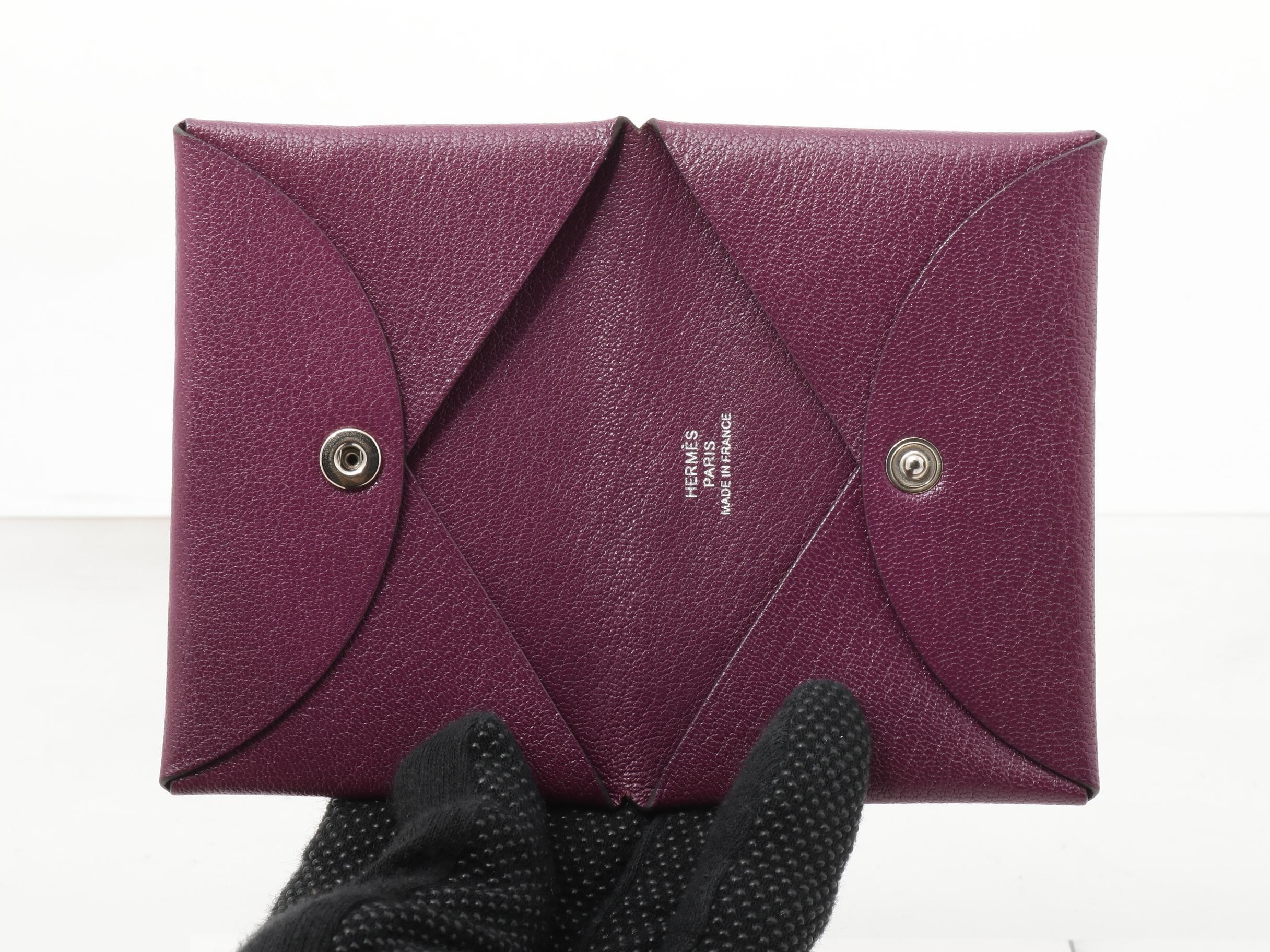 Calvi Chevre Card Case, Z Stamp — view 4