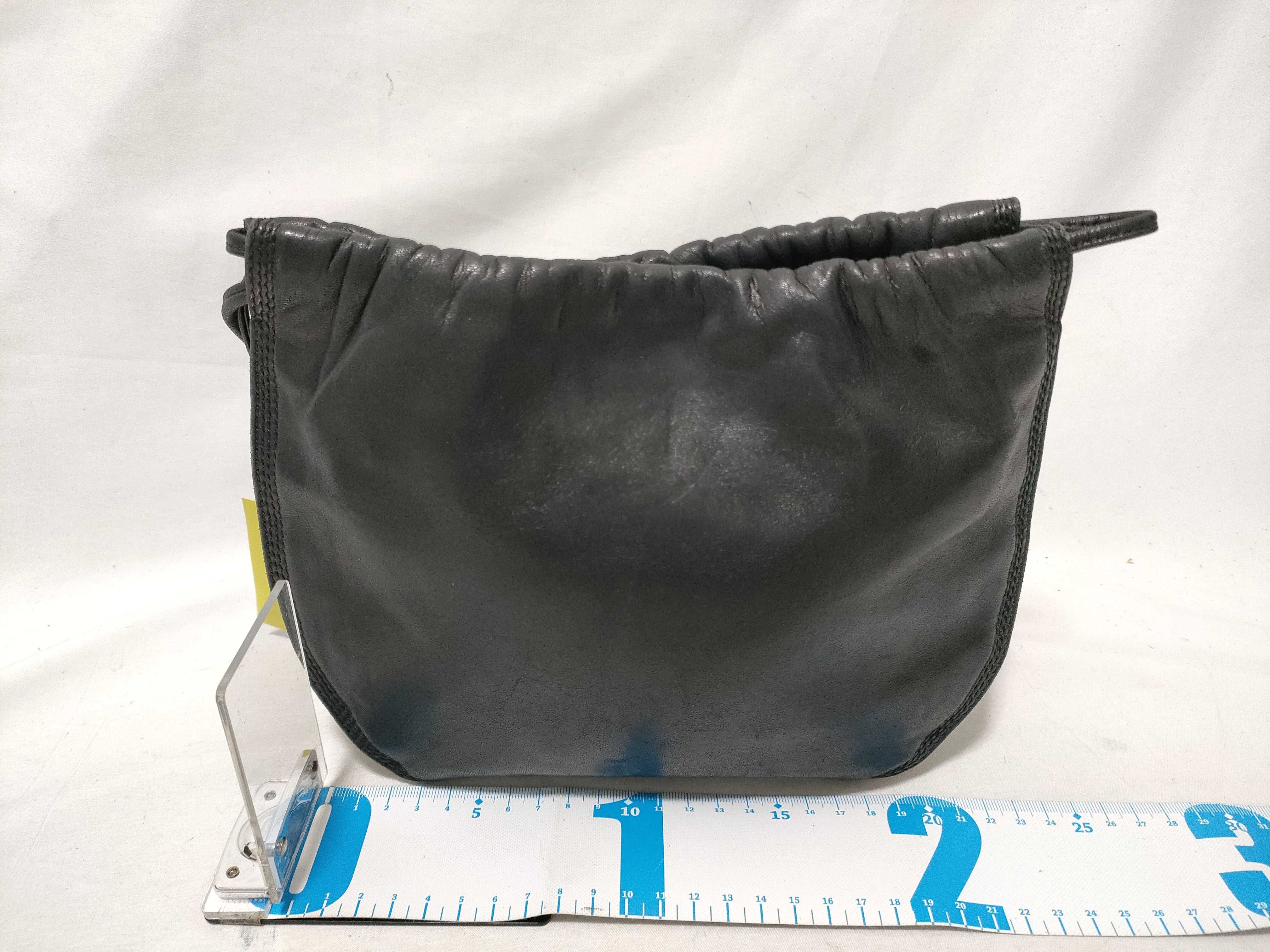 Shoulder Bag, Leather, Black — view 2