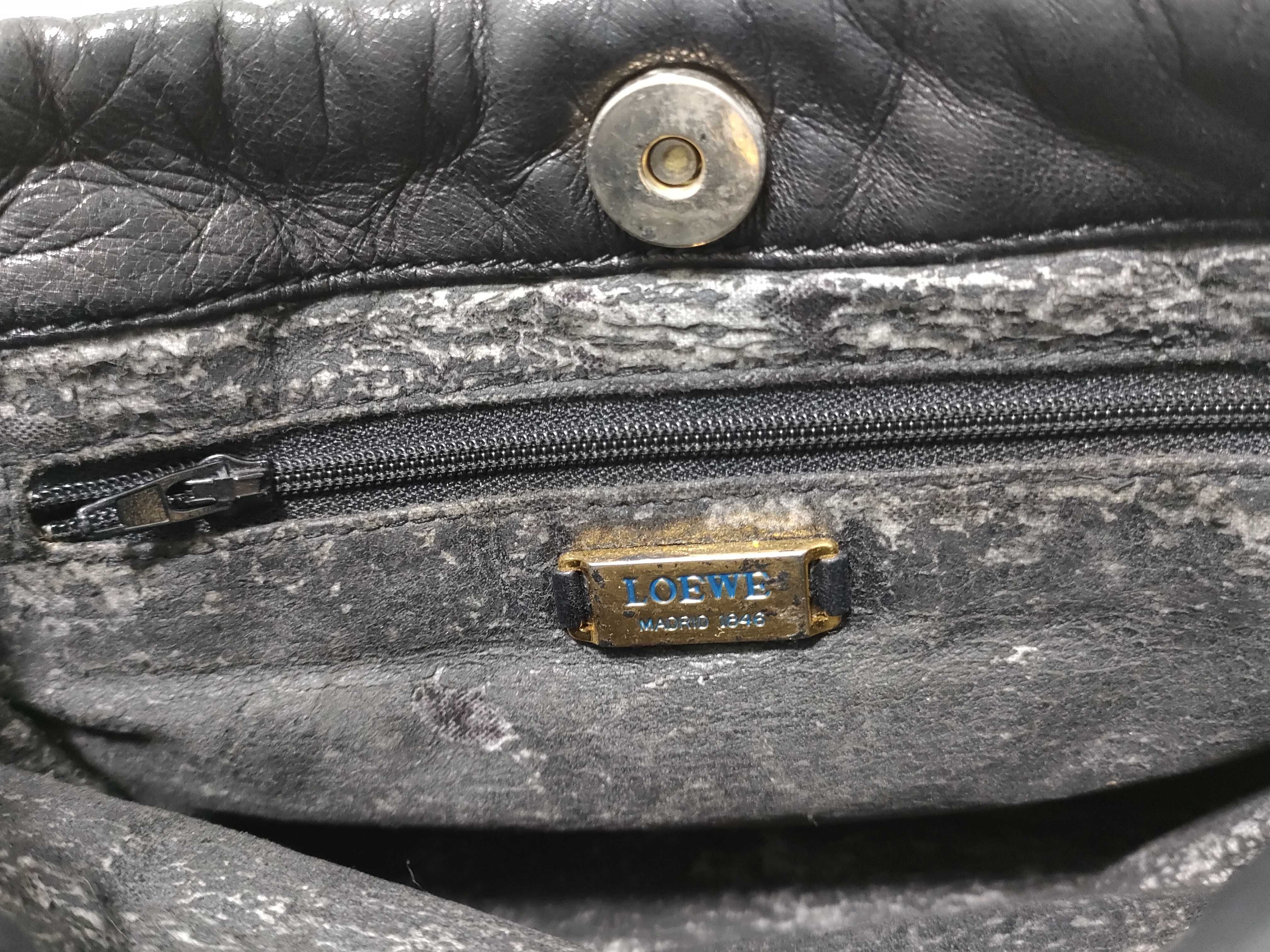 Shoulder Bag, Leather, Black — view 11
