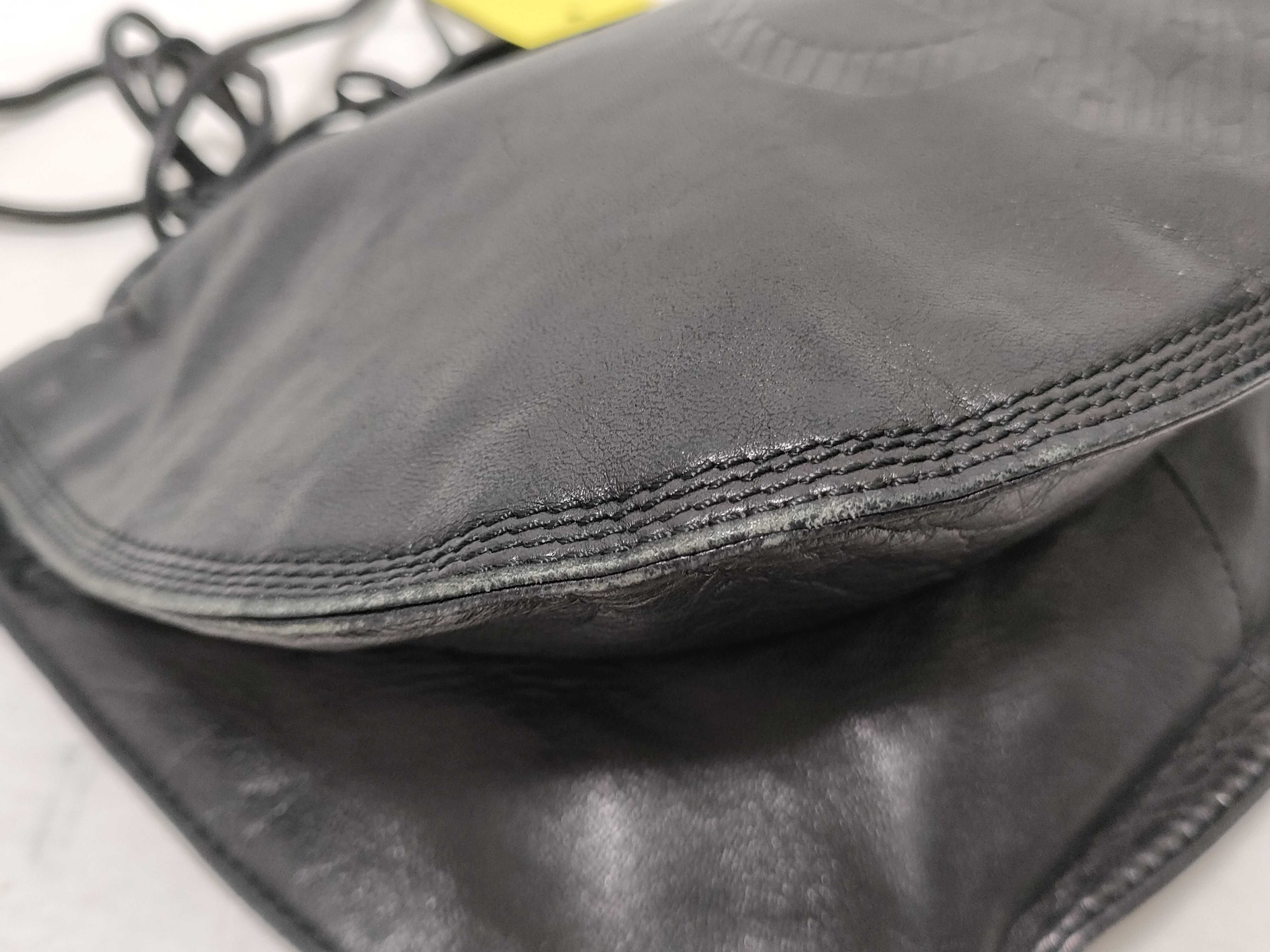 Shoulder Bag, Leather, Black — view 6