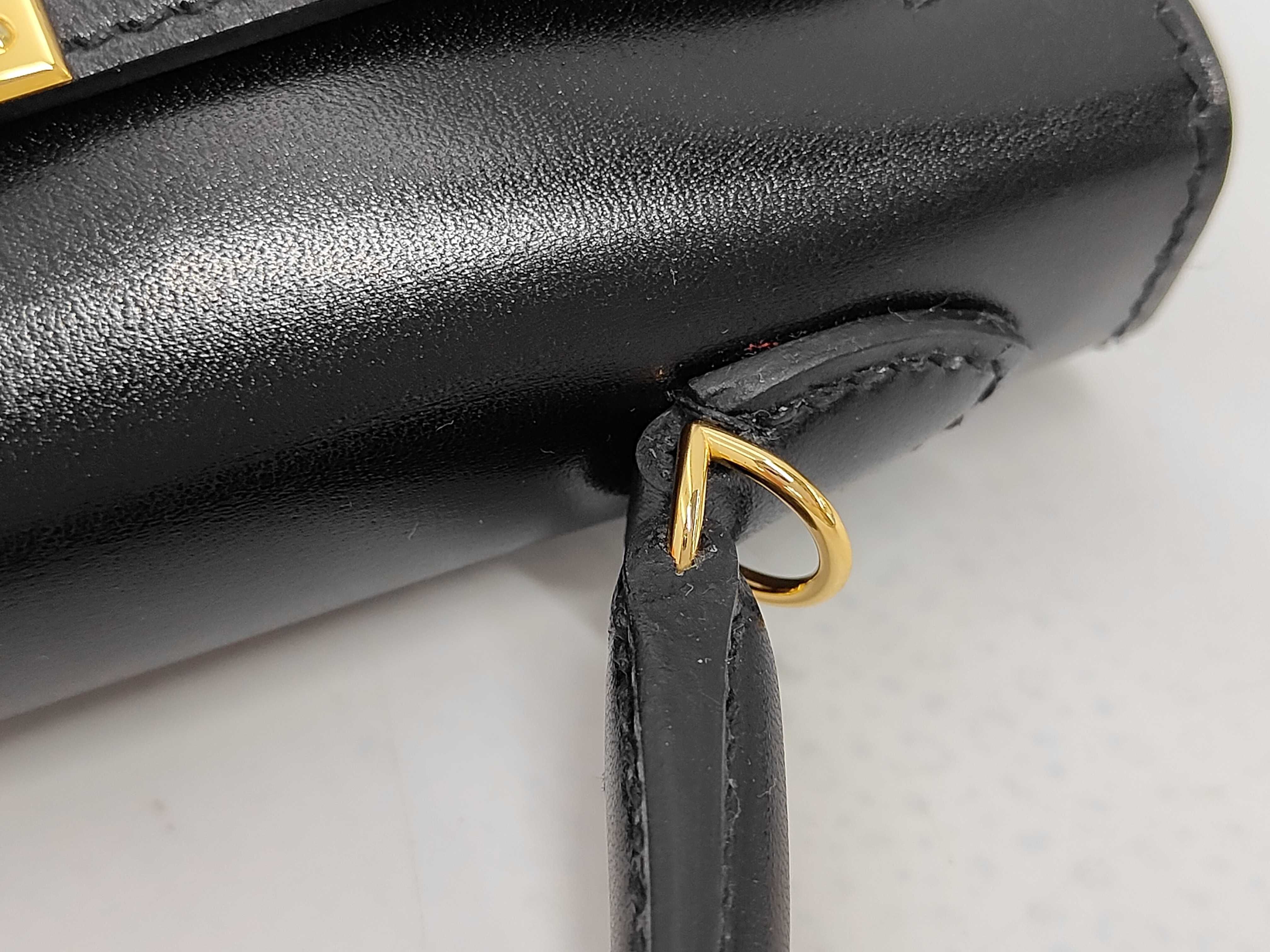 Mini Kelly II, B stamp, black box calf leather, gold hardware, dust bag, box, handbag. — view 6