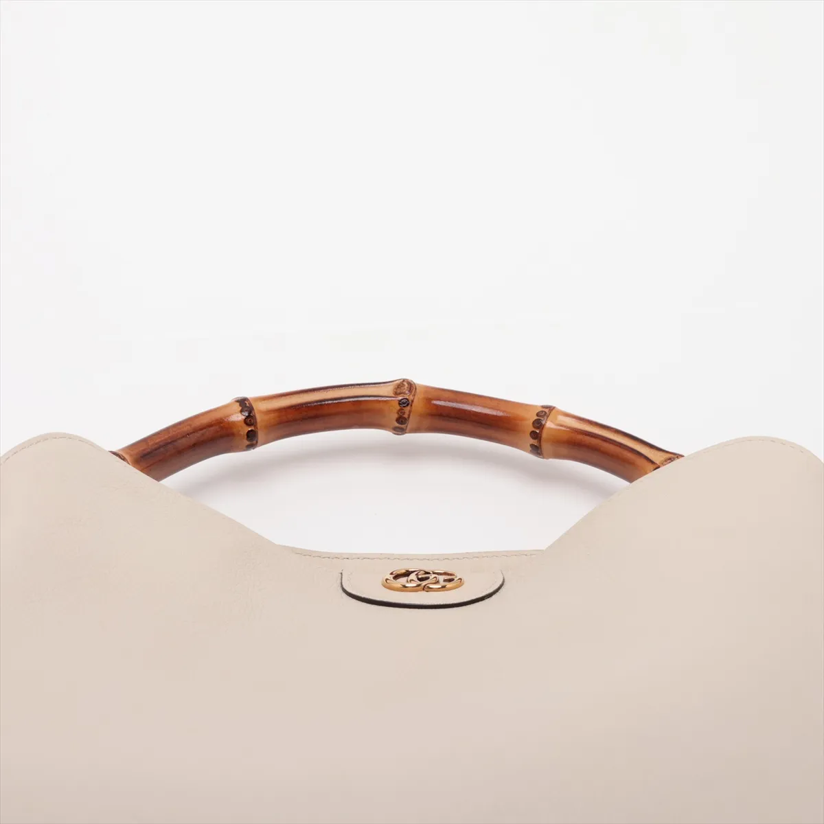 Bamboo Diana 746124 Leather 2-Way Handbag, Beige — view 6