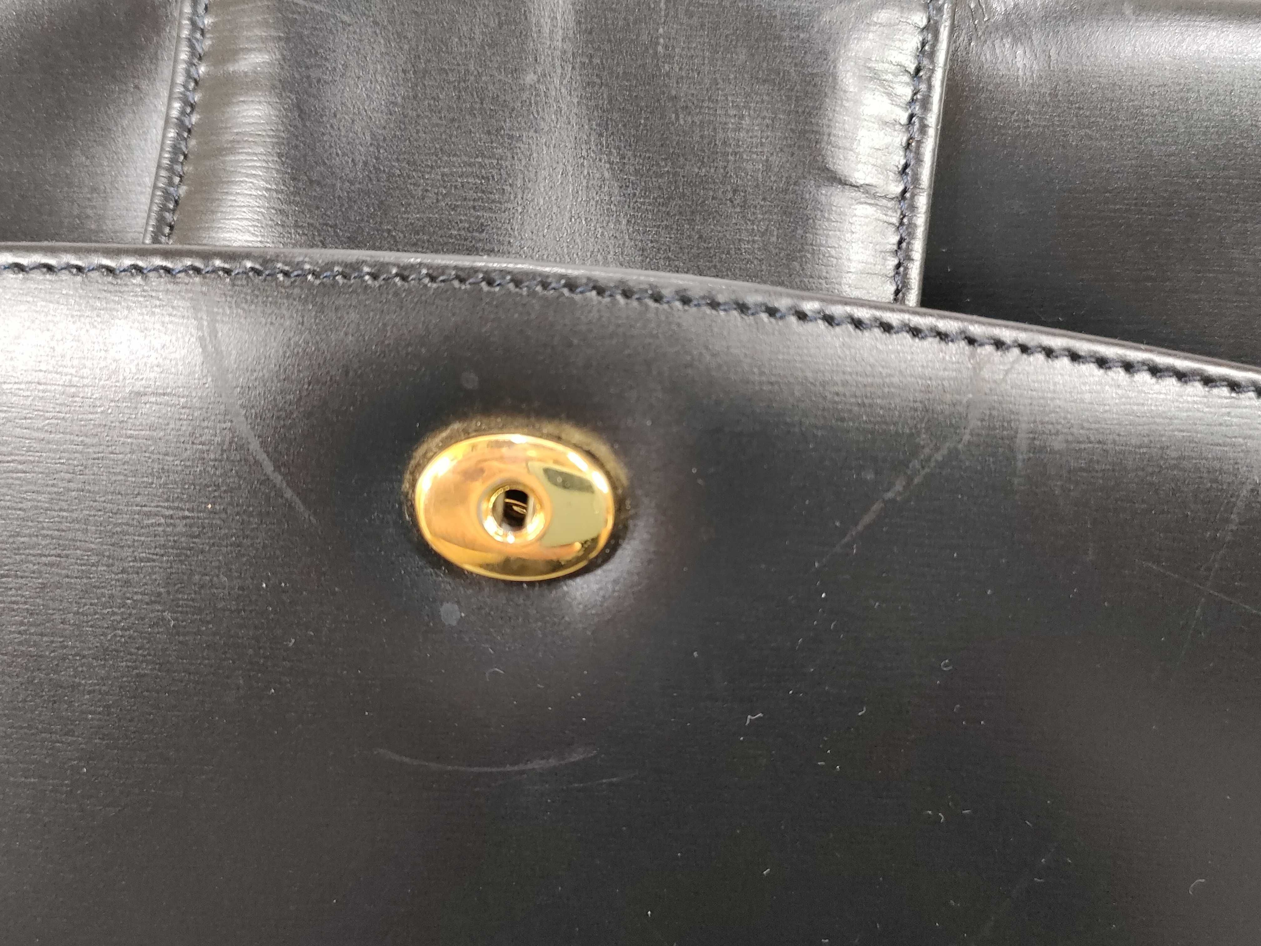 Leather Shoulder Bag, Sapphire Line Shoulder Bag — view 14