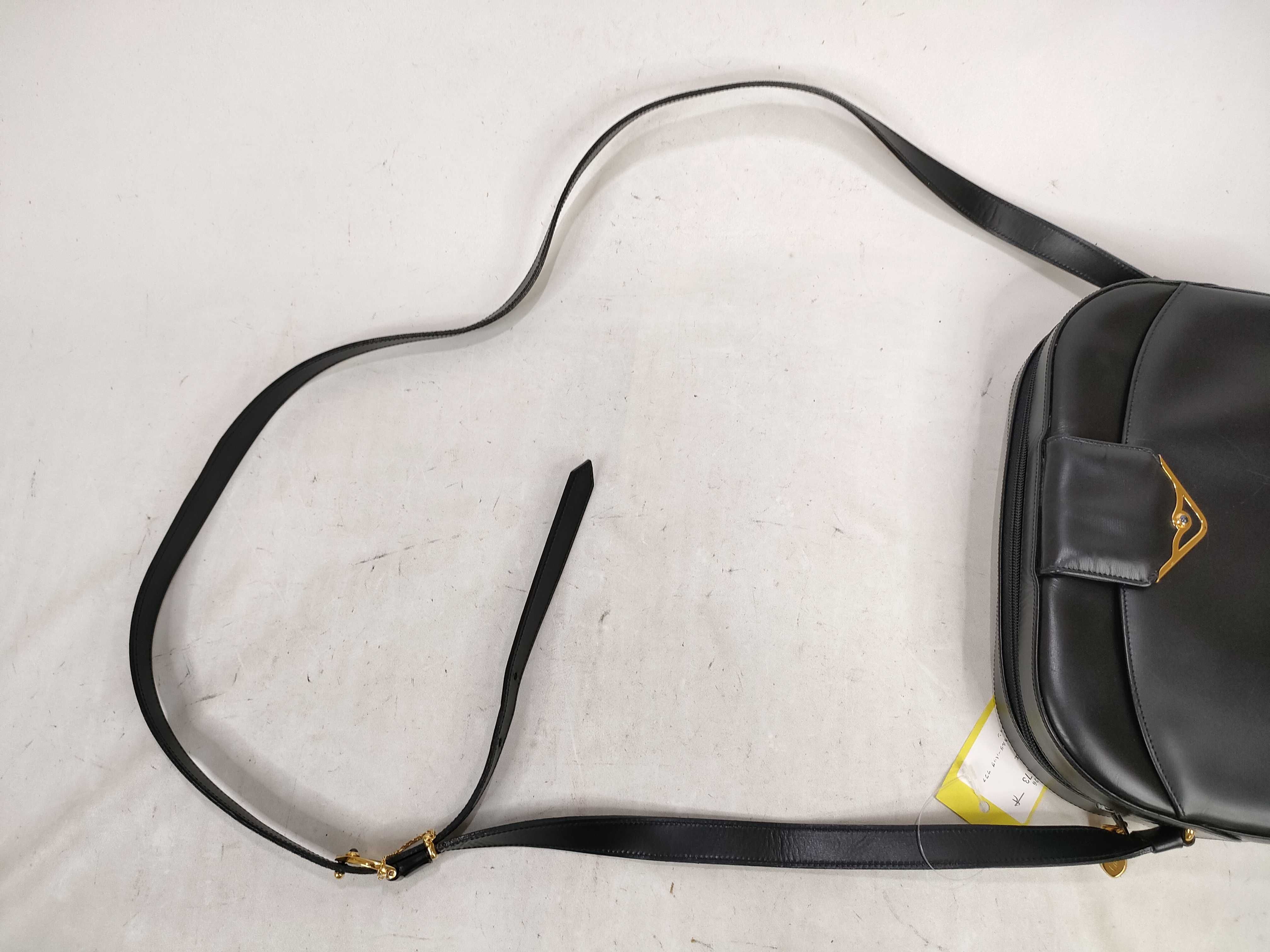Leather Shoulder Bag, Sapphire Line Shoulder Bag — view 3