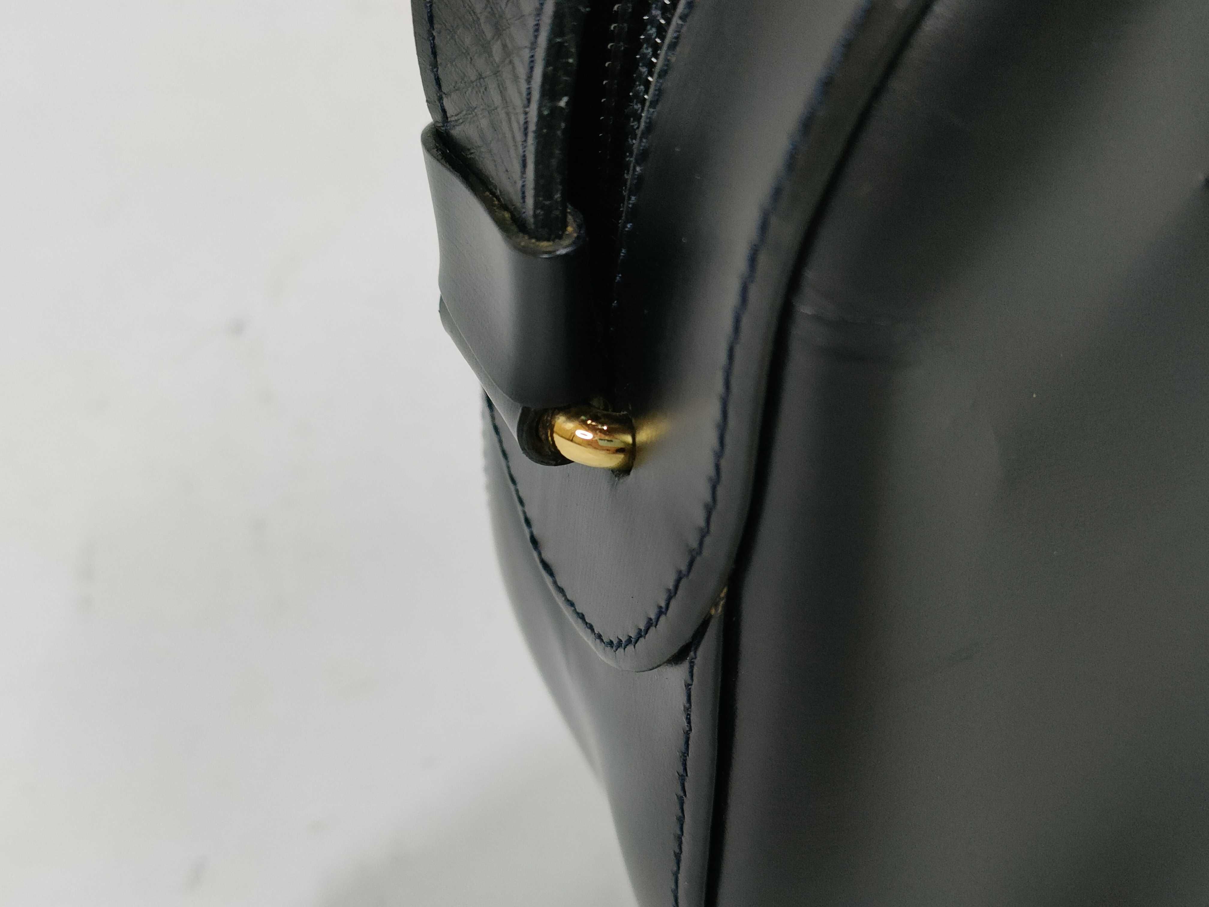 Leather Shoulder Bag, Sapphire Line Shoulder Bag — view 5