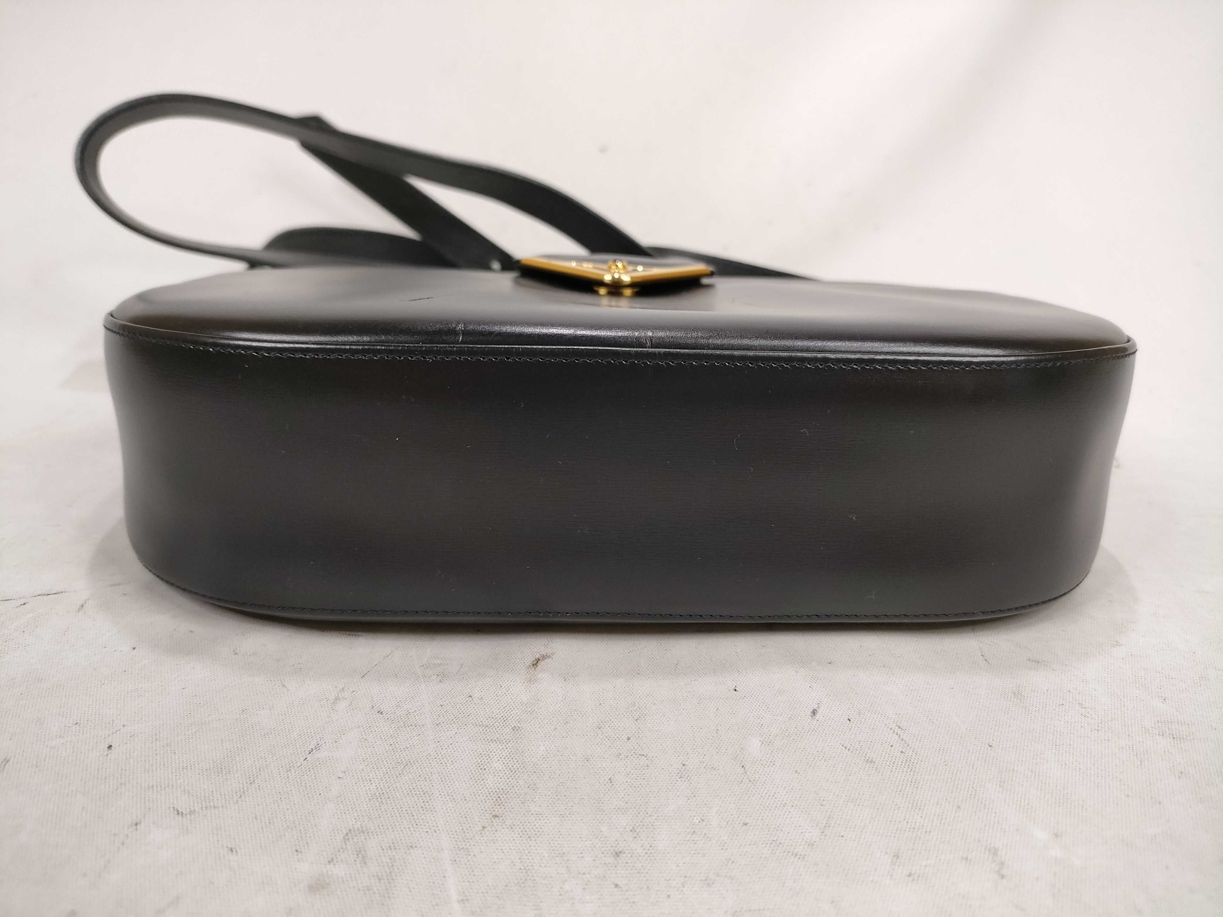 Leather Shoulder Bag, Sapphire Line Shoulder Bag — view 8