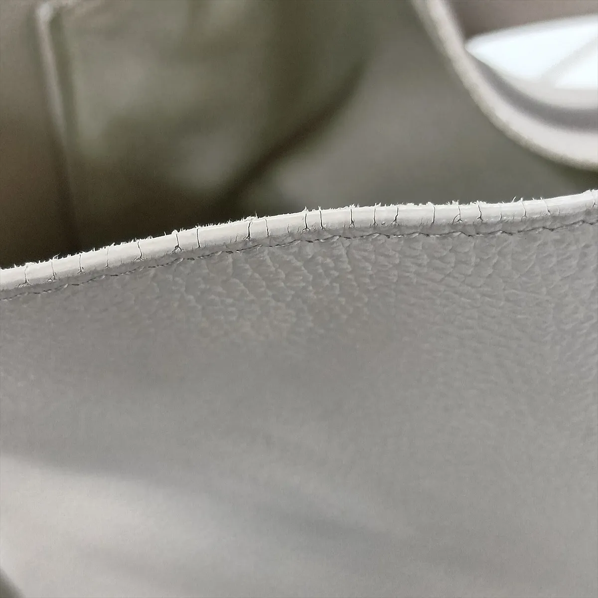 North-South Leather 2-Way Shoulder Bag, White, 659920 — view 14