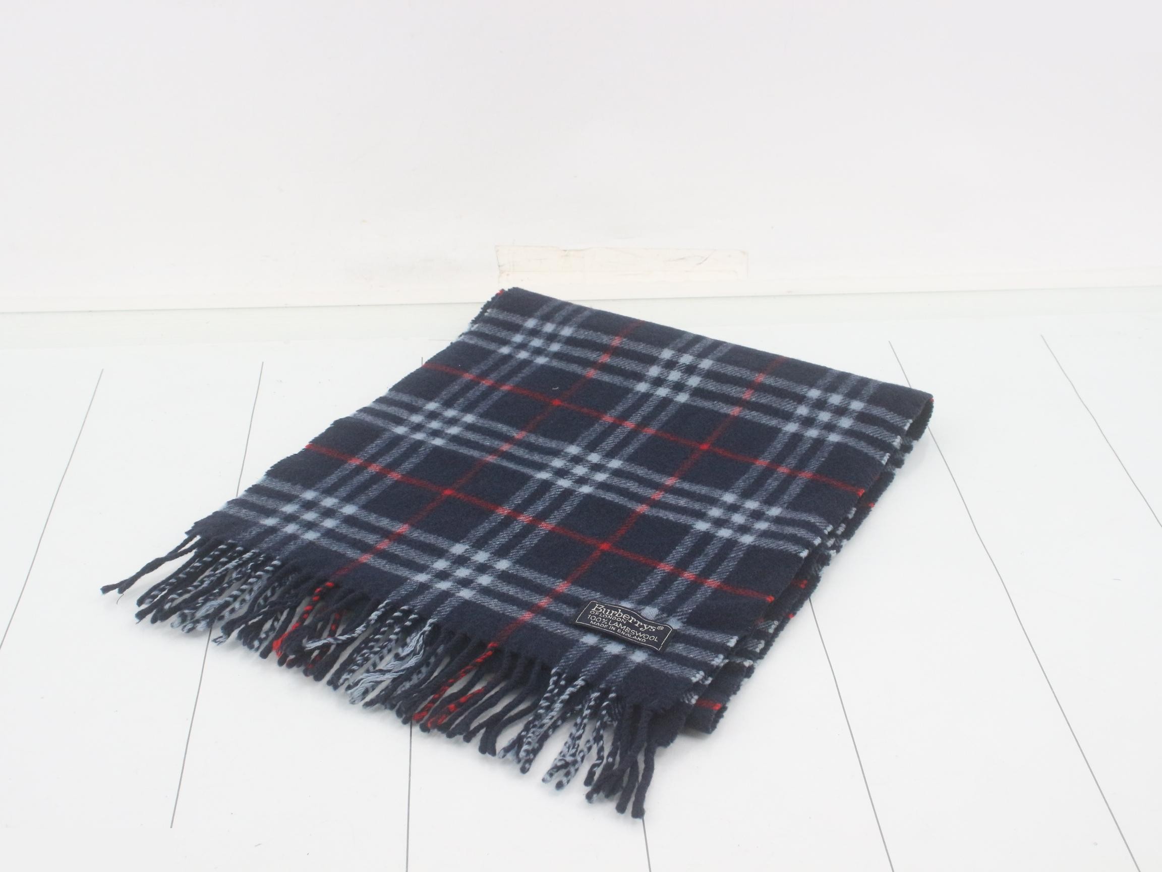 Scarf, Nova Check pattern, navy