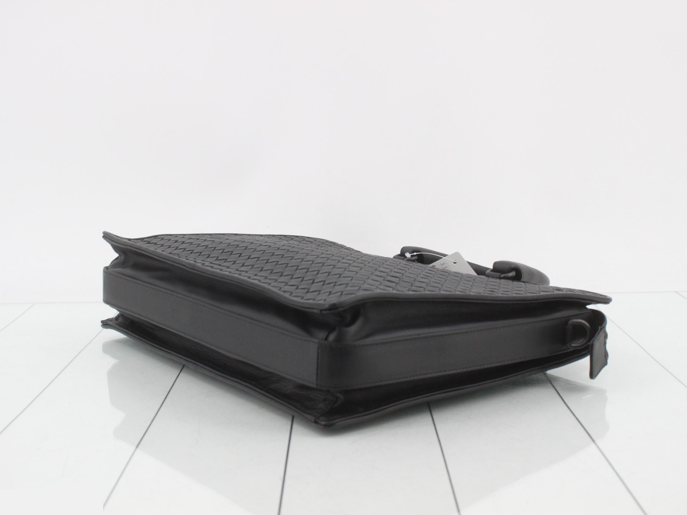Intrecciato handbag, black — view 6