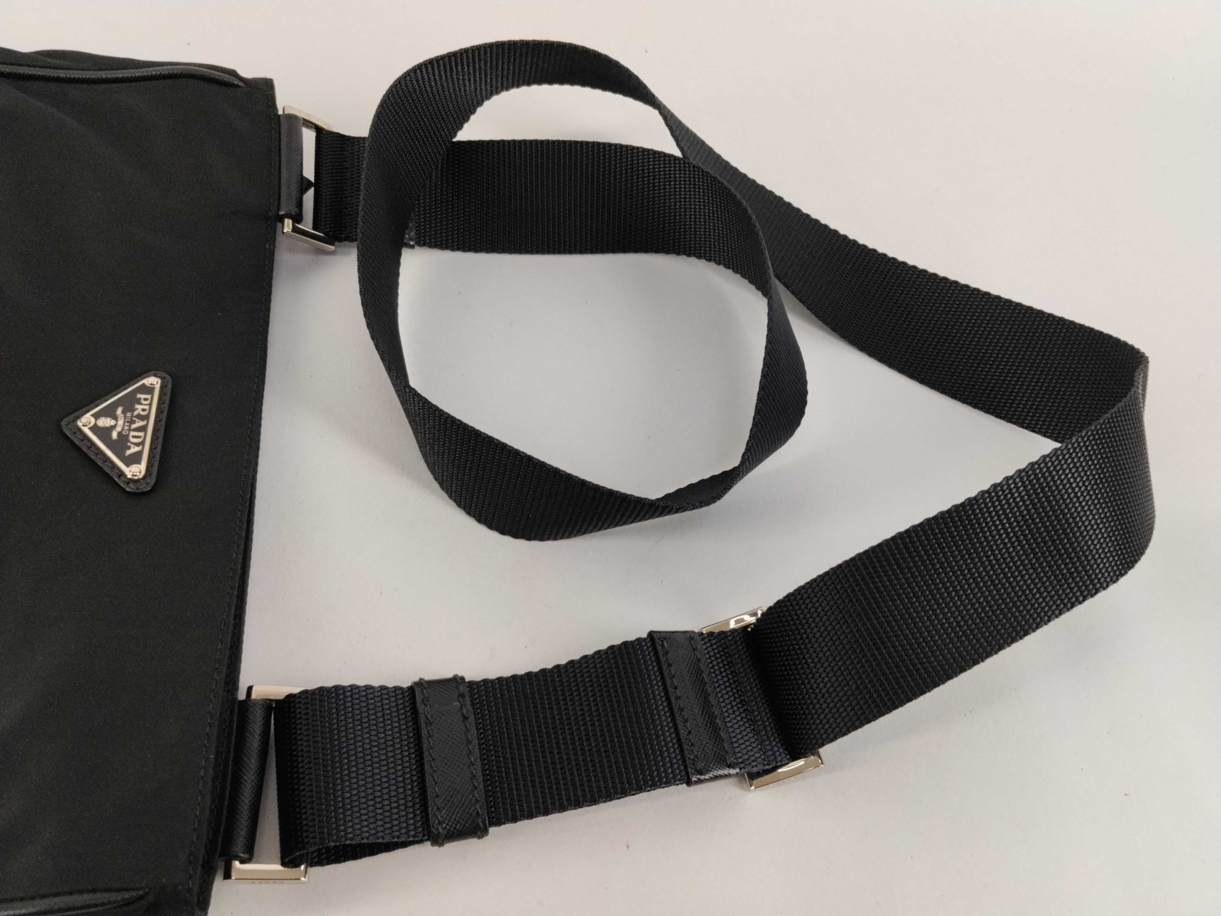 Nylon Shoulder Bag, Black Nylon Shoulder Bag — view 3