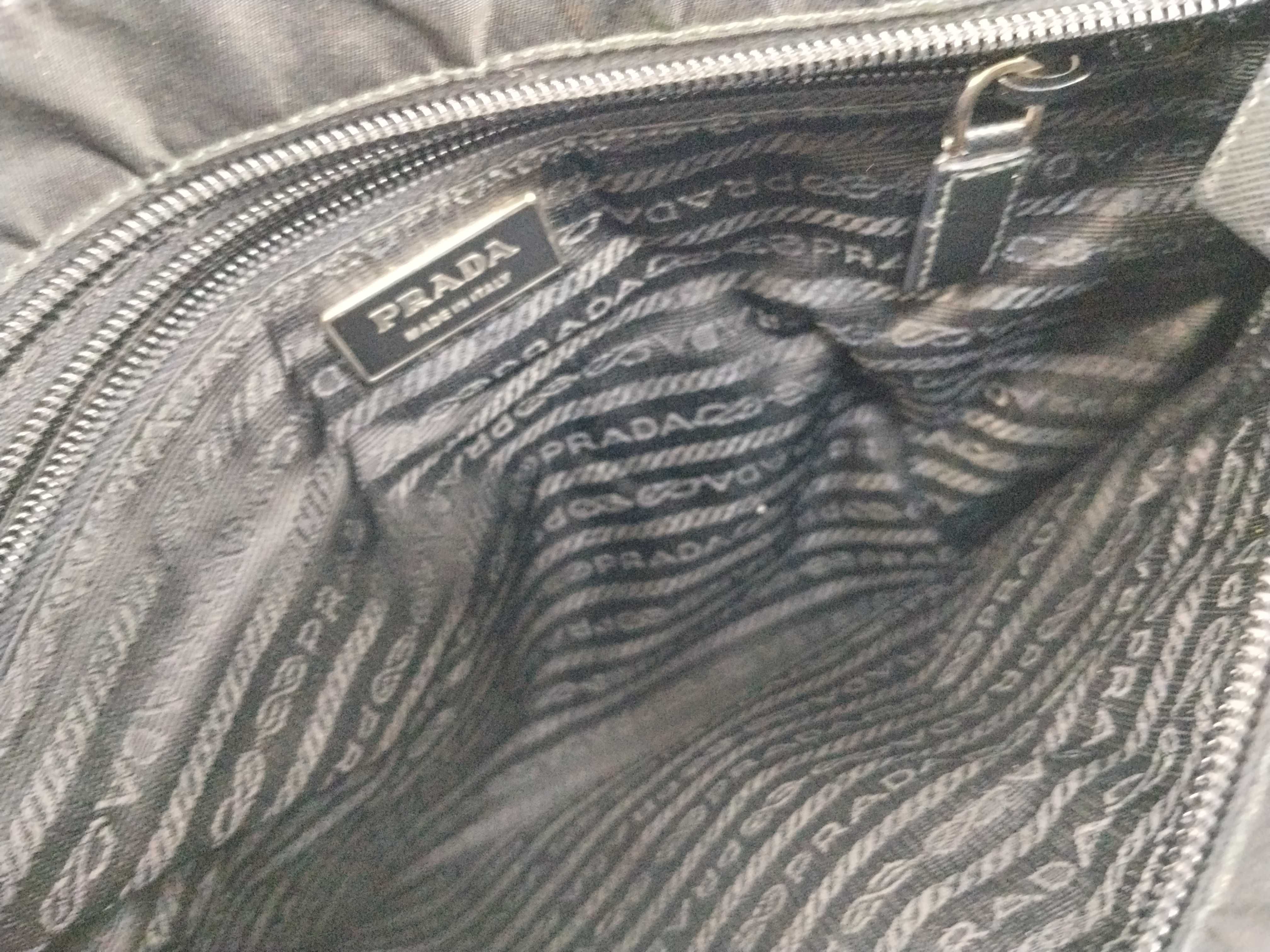 Nylon Shoulder Bag, Black Nylon Shoulder Bag — view 9