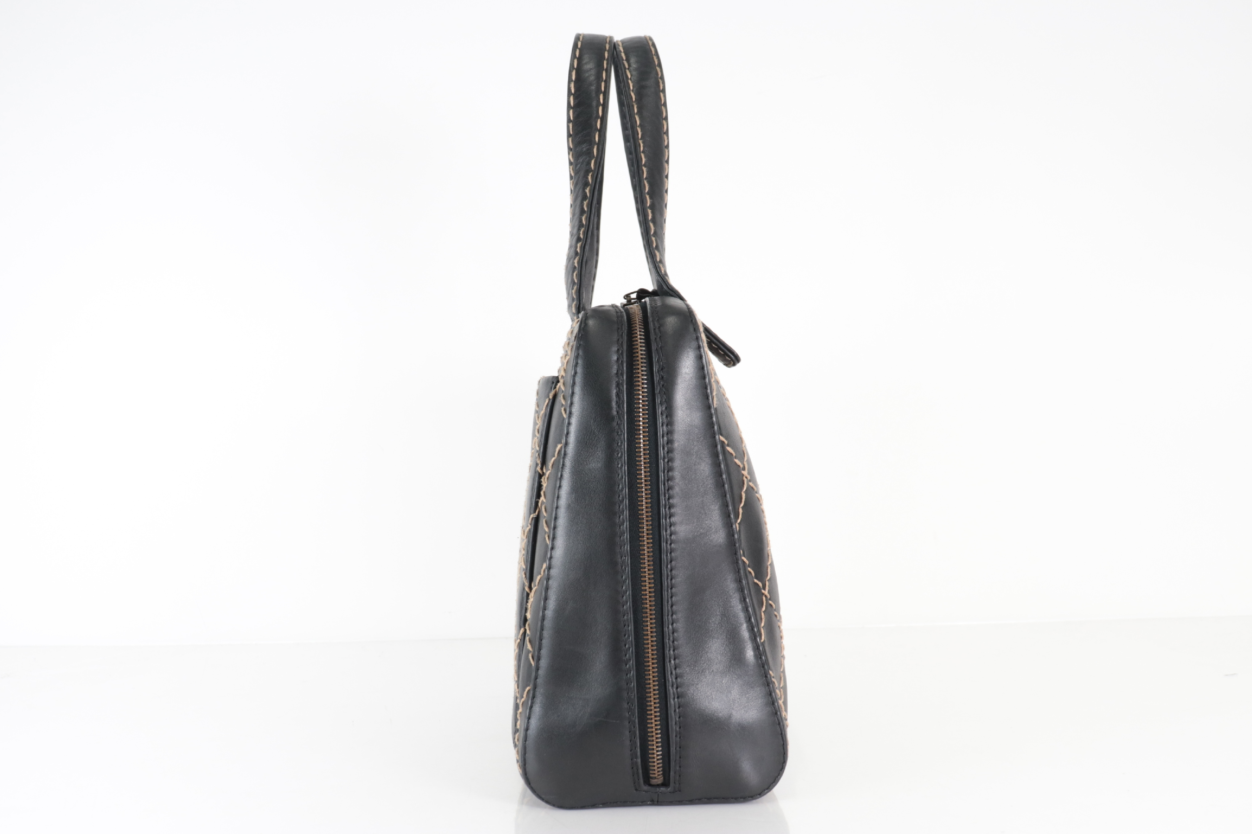 Wild Stitch Calfskin Handbag (Serial No. 6) — view 4