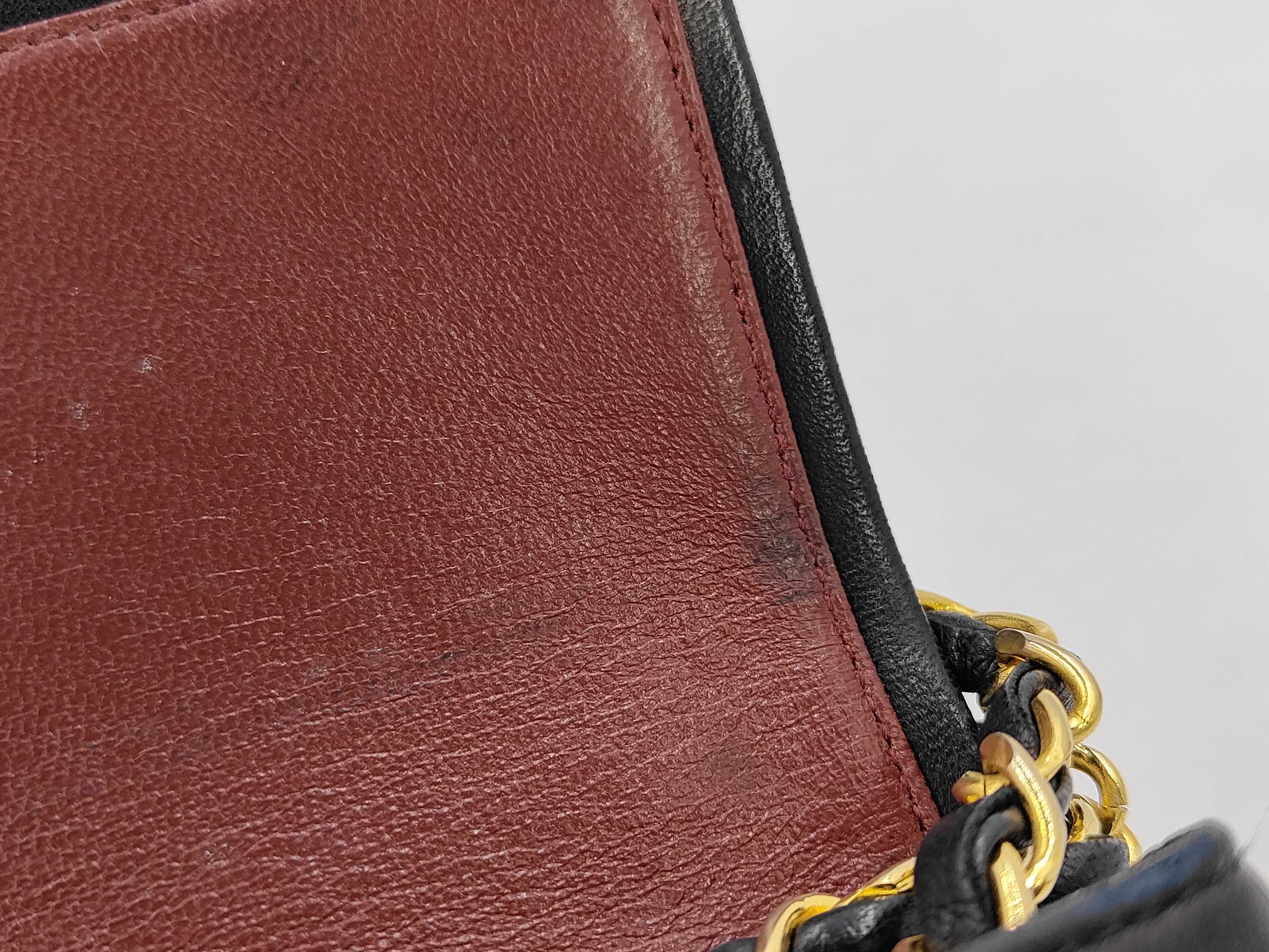 Lambskin Matelassé Double Flap Chain Shoulder Bag — view 13