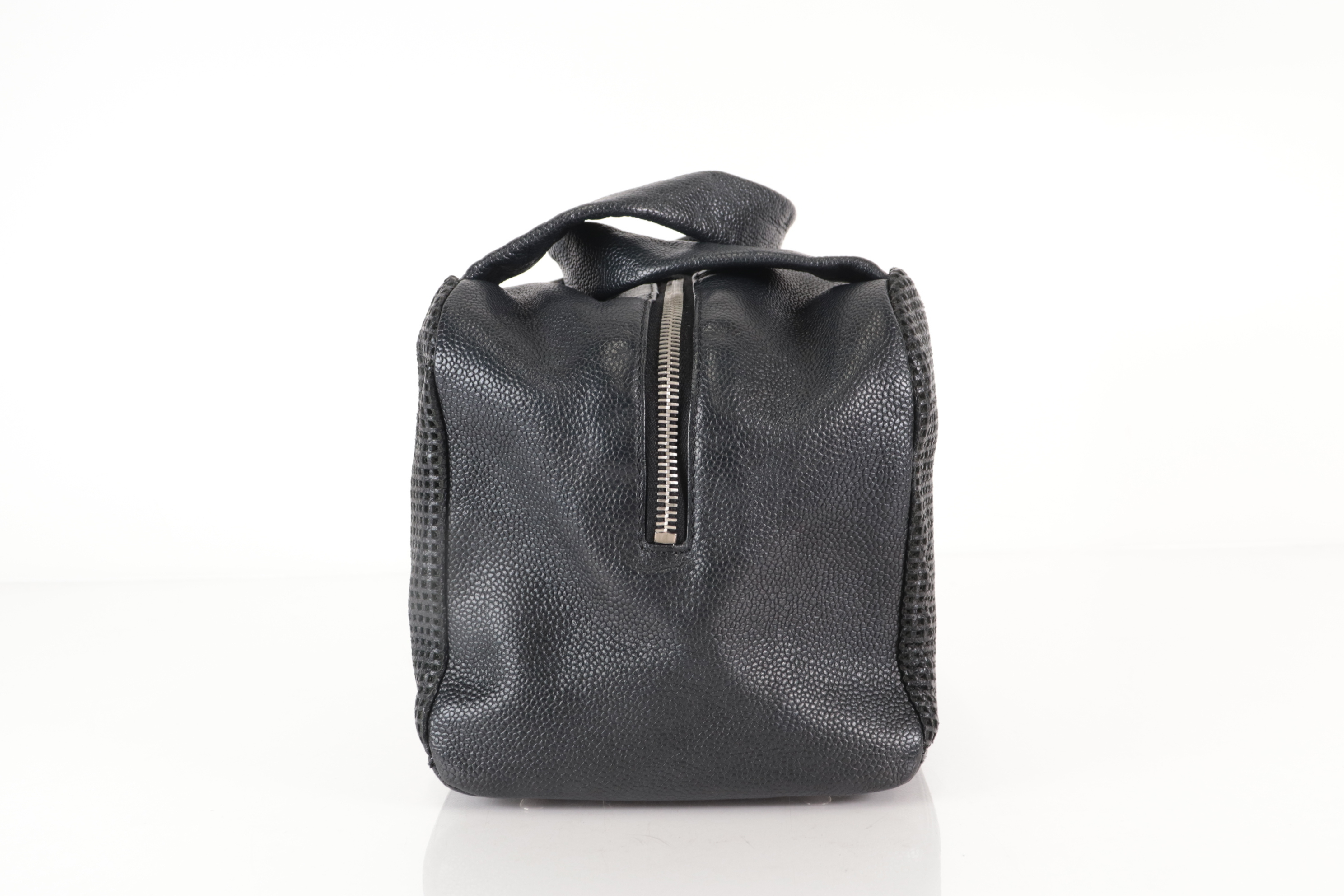 Perforated Leather Coco Mark Mini Boston Bag (Serial Number 9) — view 4
