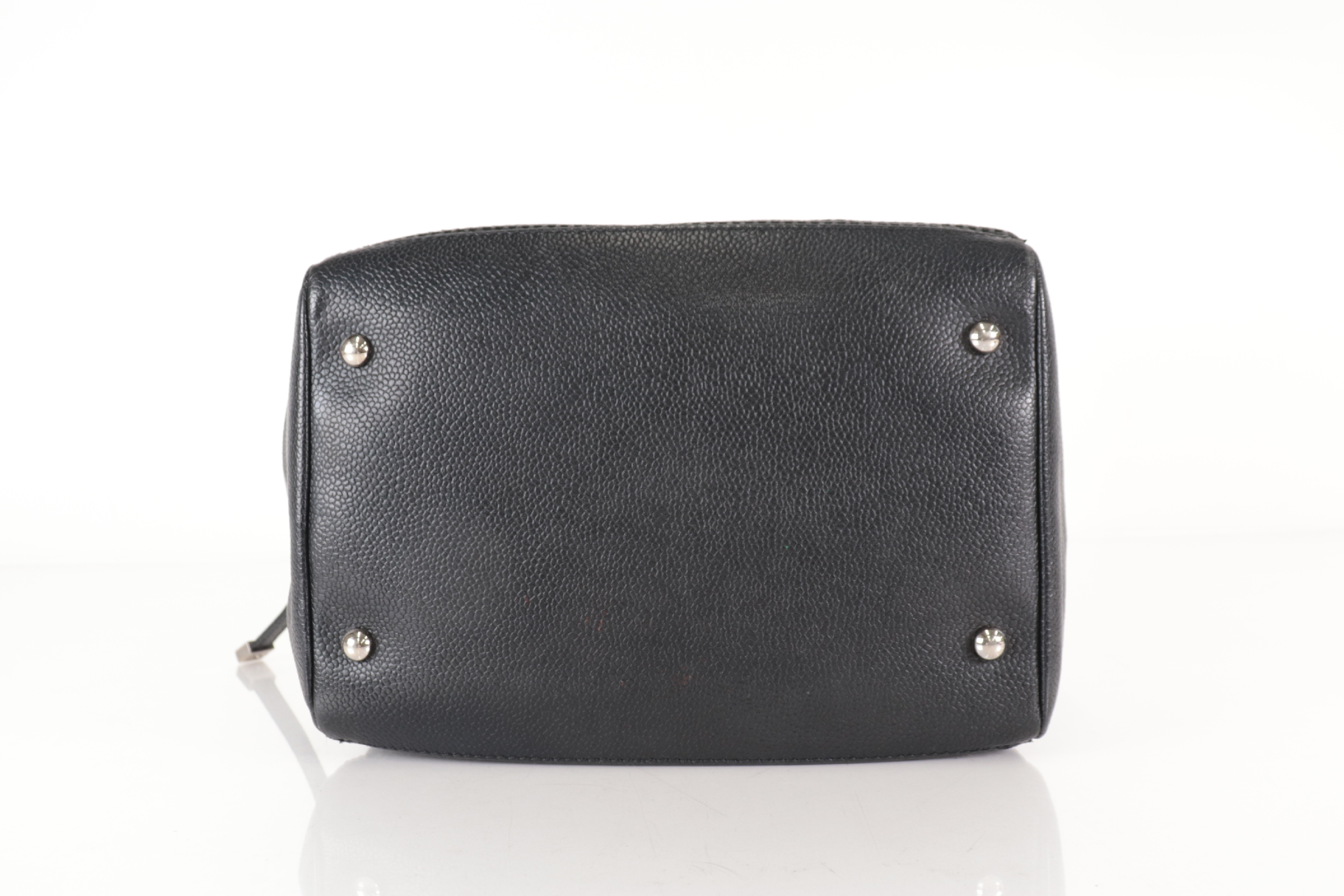 Perforated Leather Coco Mark Mini Boston Bag (Serial Number 9) — view 6