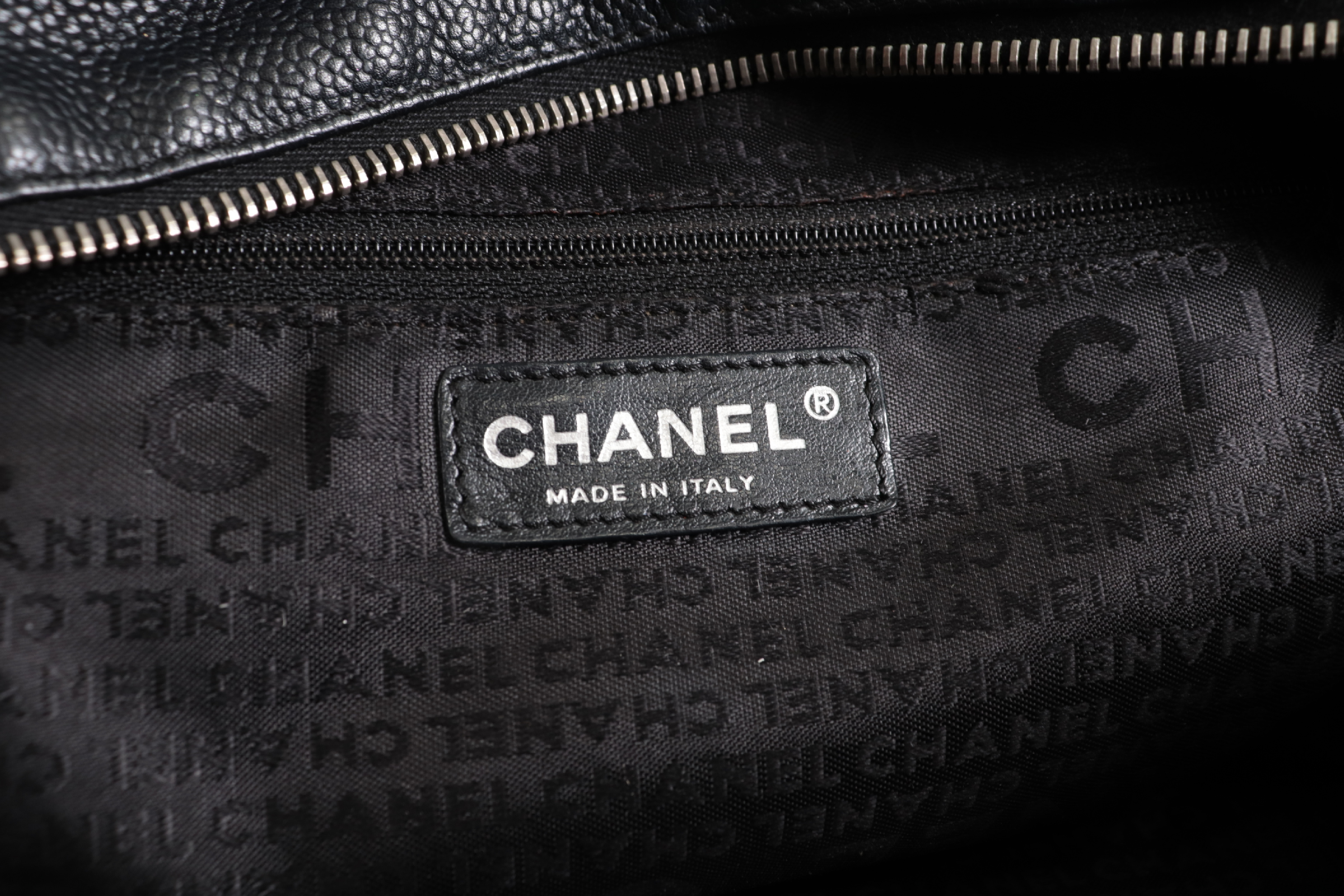 Perforated Leather Coco Mark Mini Boston Bag (Serial Number 9) — view 7