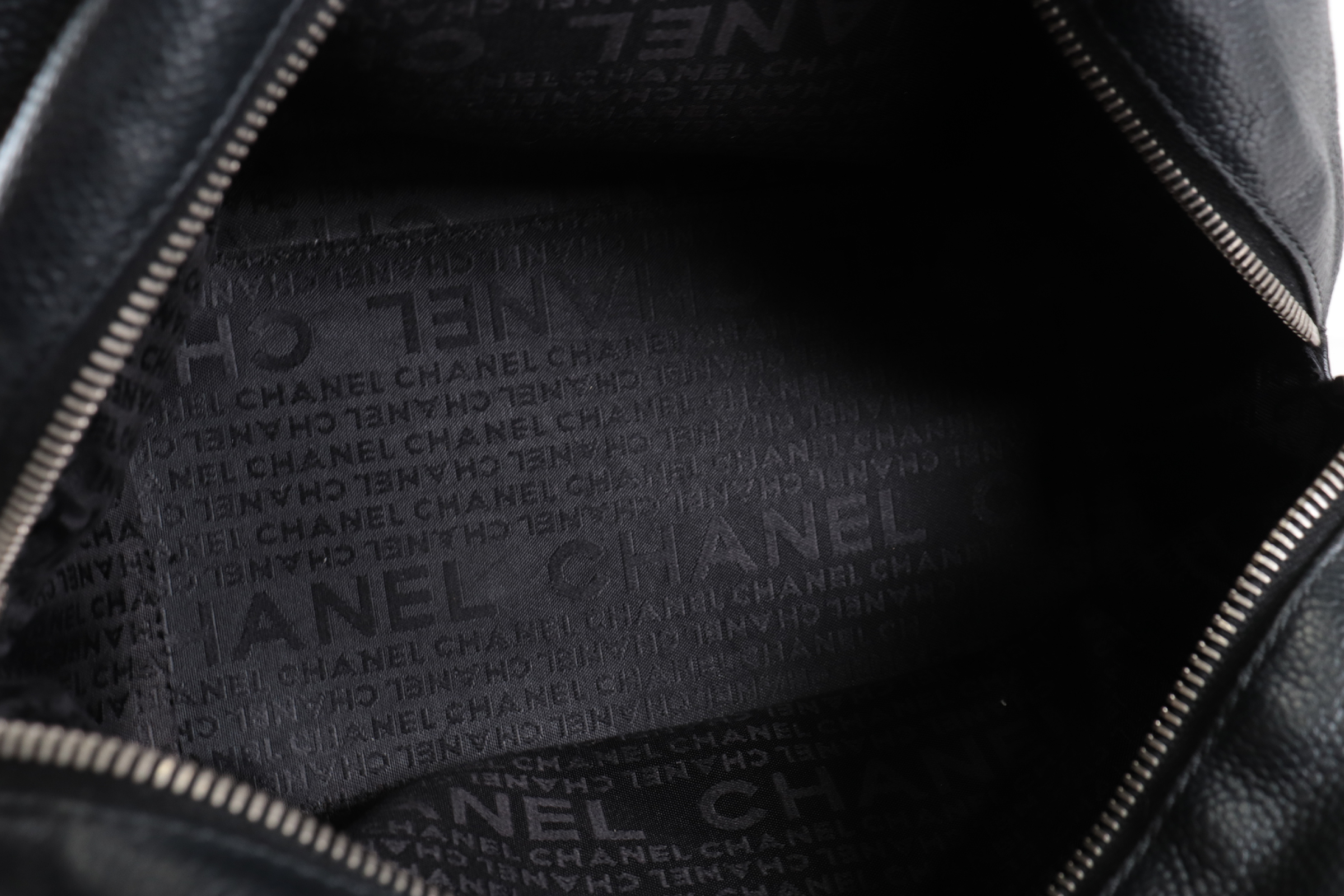 Perforated Leather Coco Mark Mini Boston Bag (Serial Number 9) — view 8