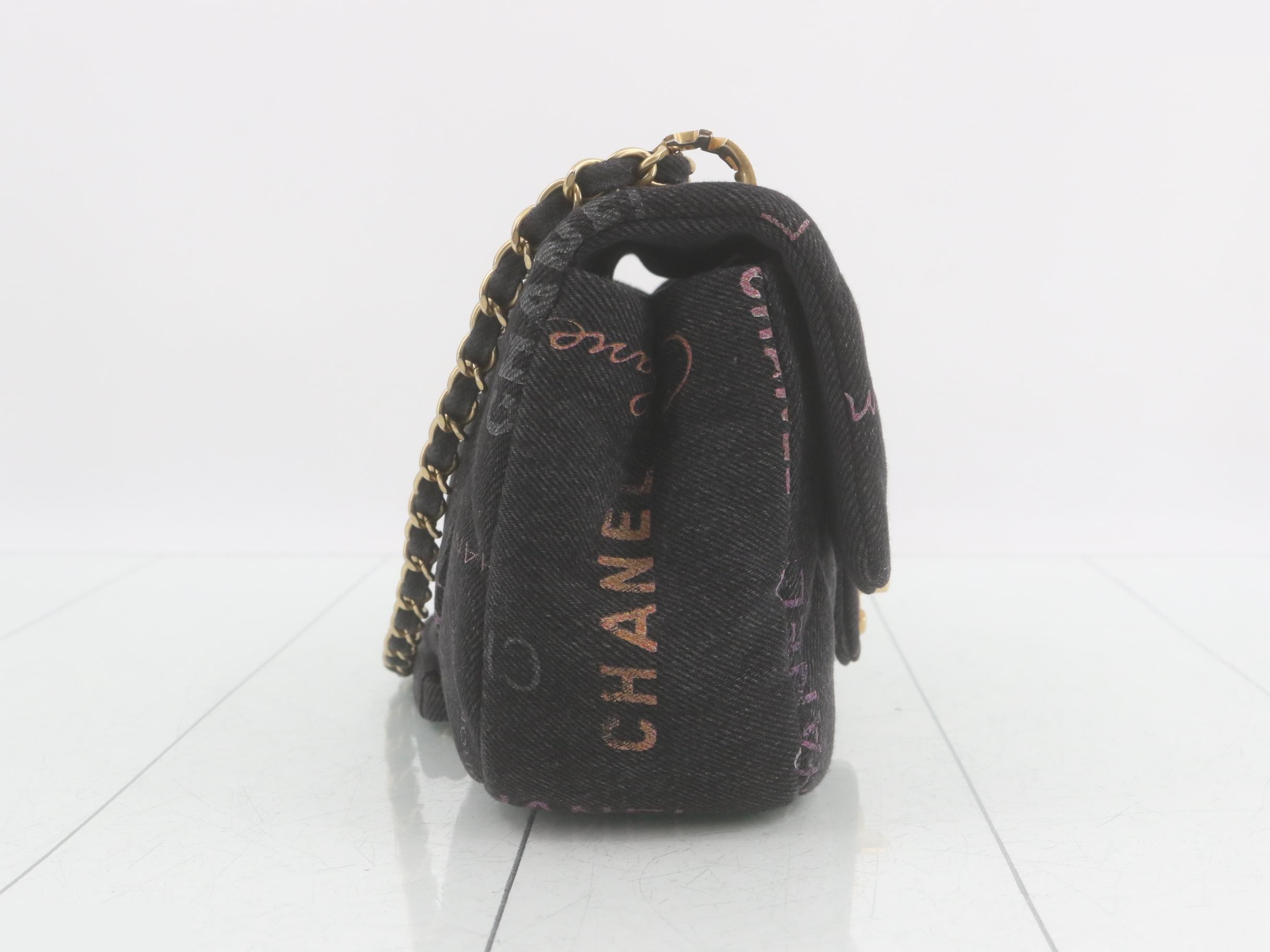Logo pattern turn-lock chain shoulder bag — view 4