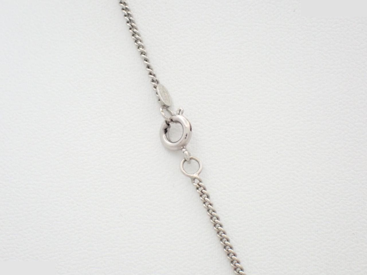 02C Coco Mark Necklace Pink Silver — view 2