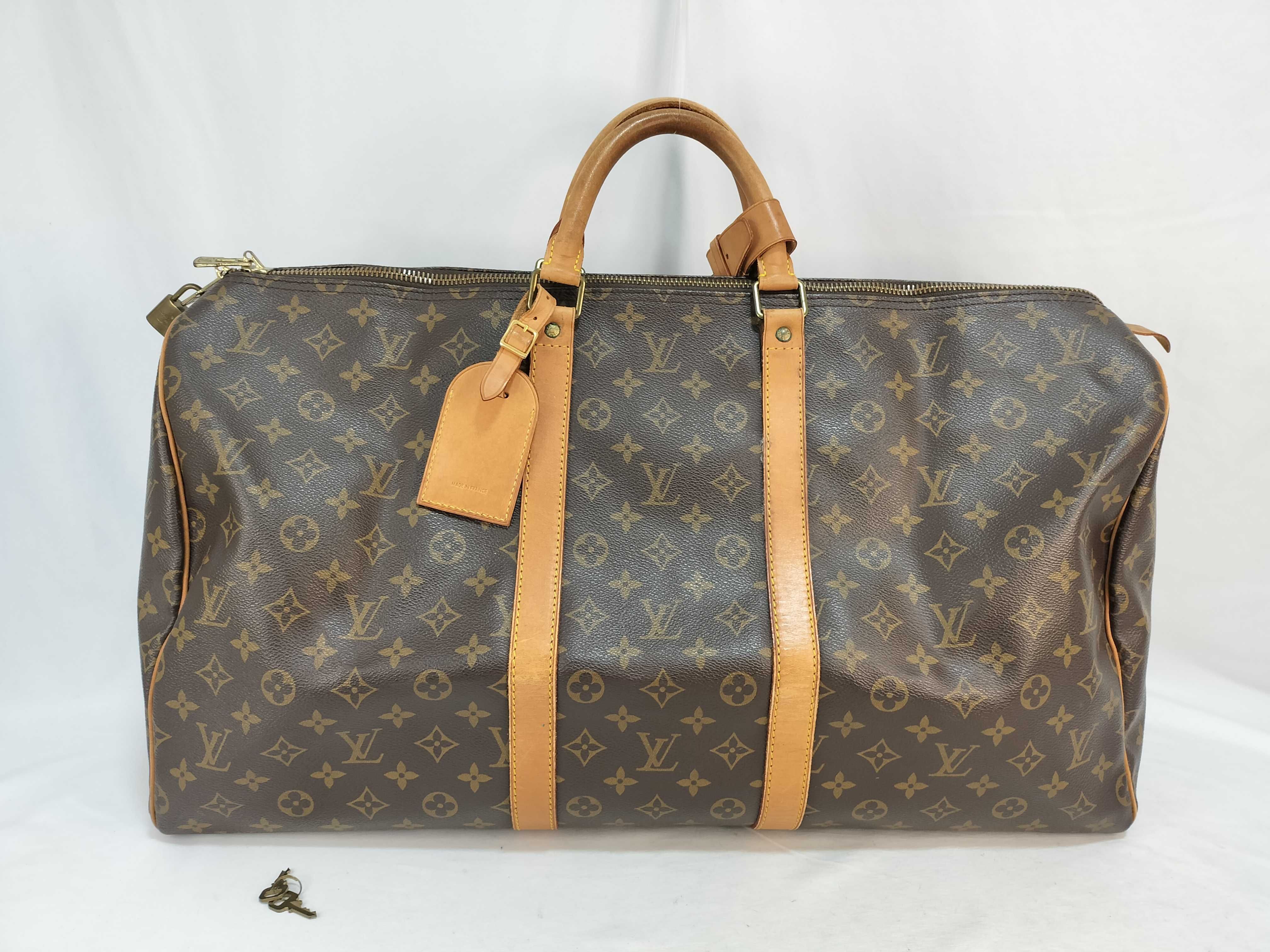 Monogram Keepall 55 M41424 MI0911 Brown Boston Bag
