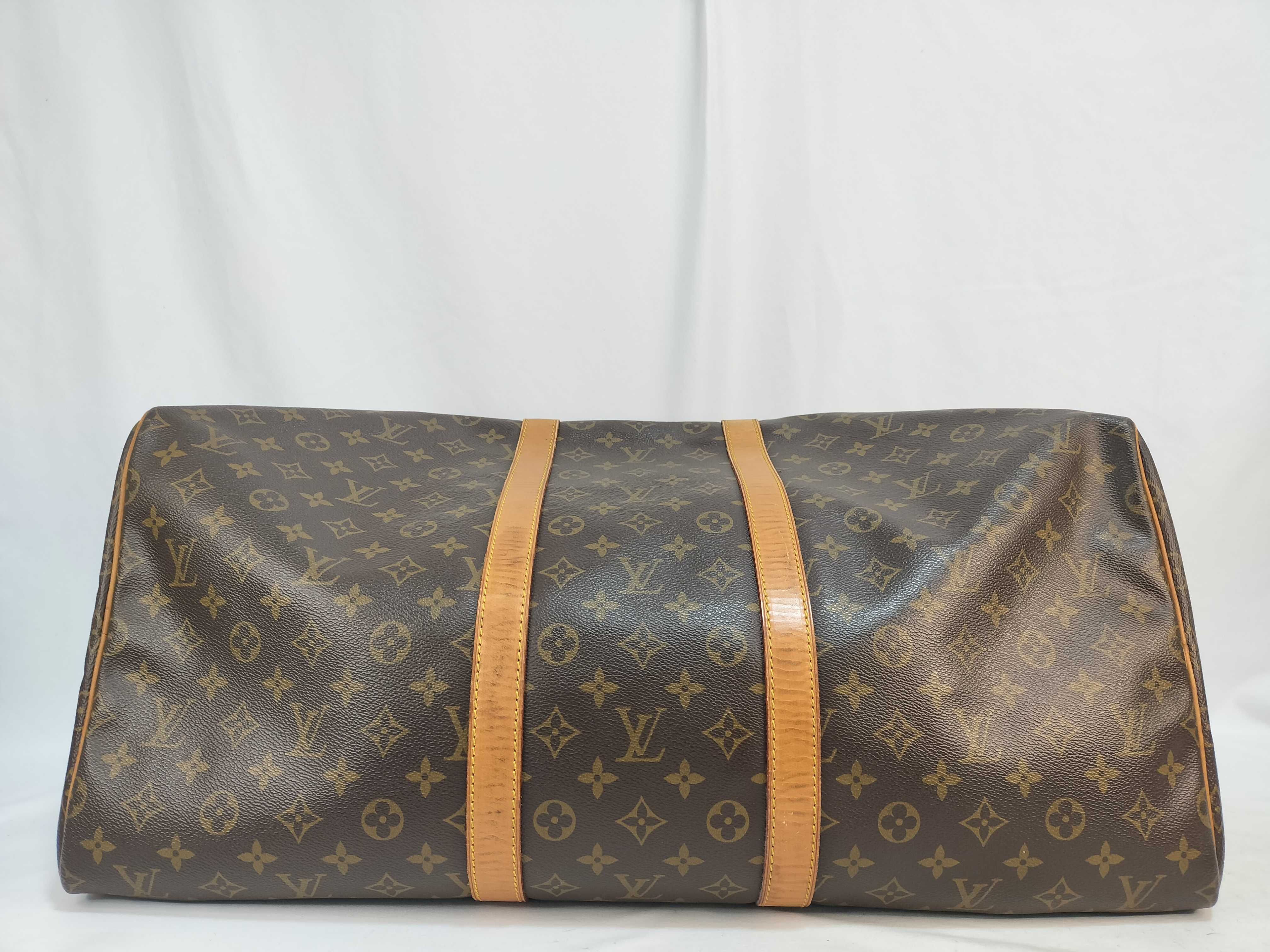 Monogram Keepall 55 M41424 MI0911 Brown Boston Bag — view 8