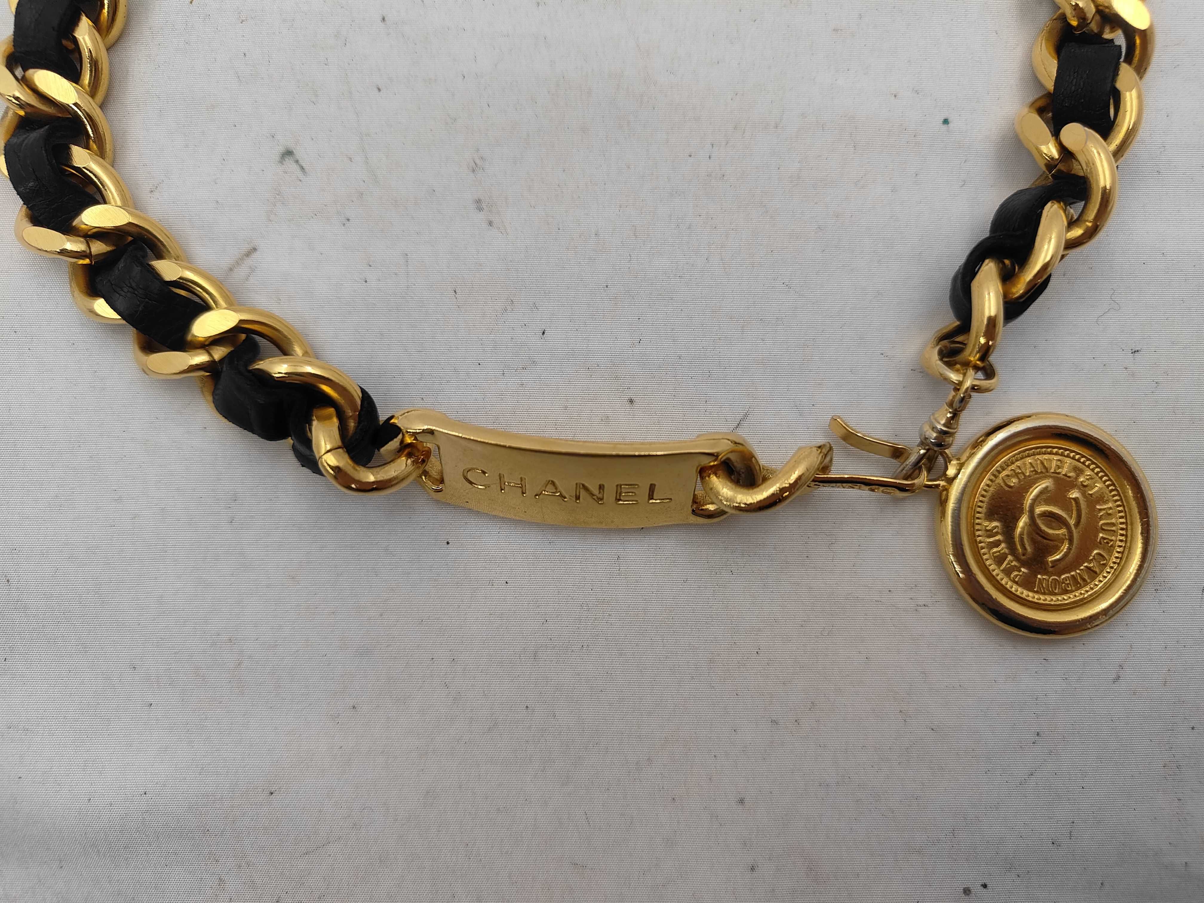 31 RUE CAMBON Chain Belt Gold x Black Belt