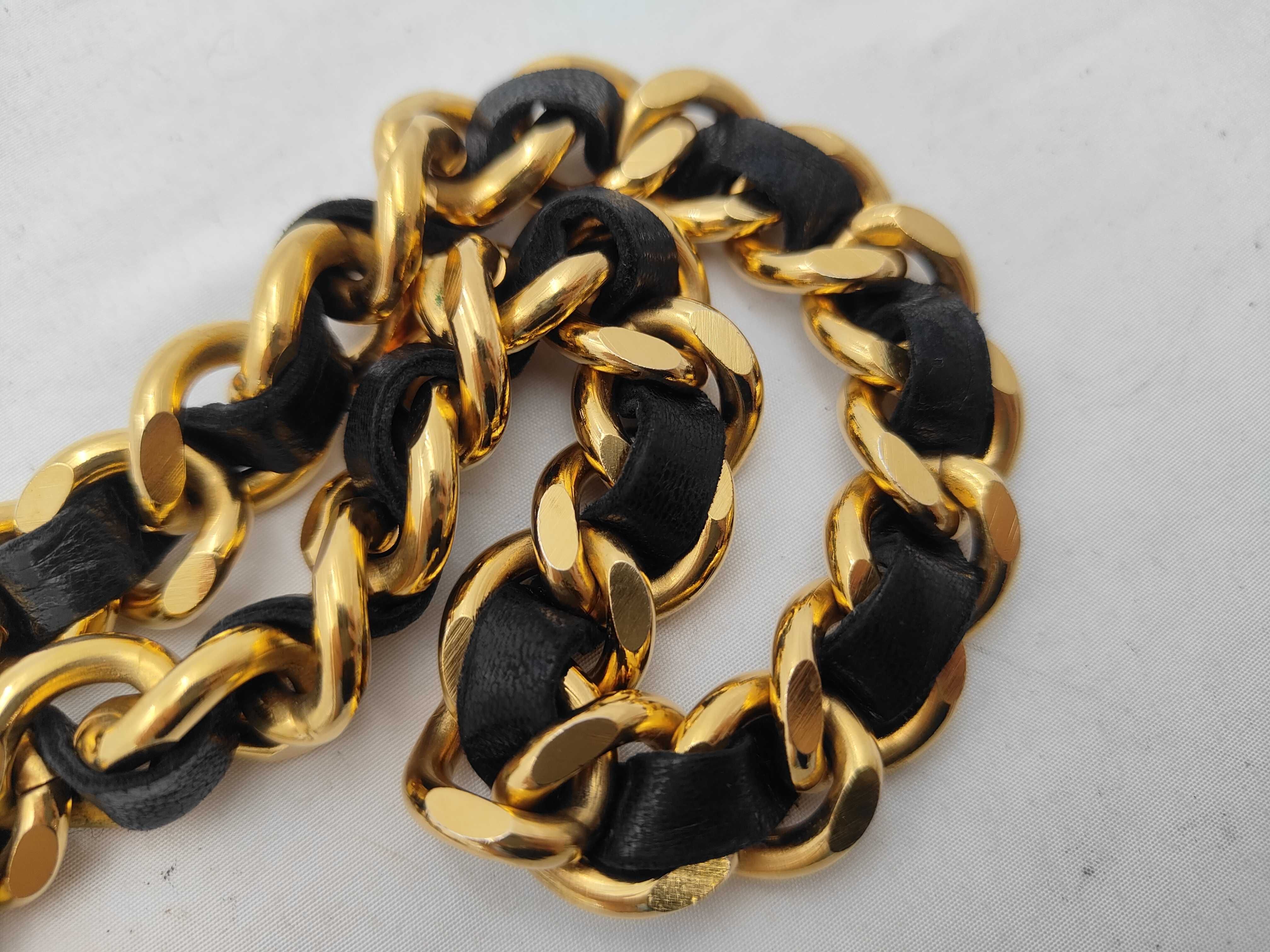 31 RUE CAMBON Chain Belt Gold x Black Belt — view 3