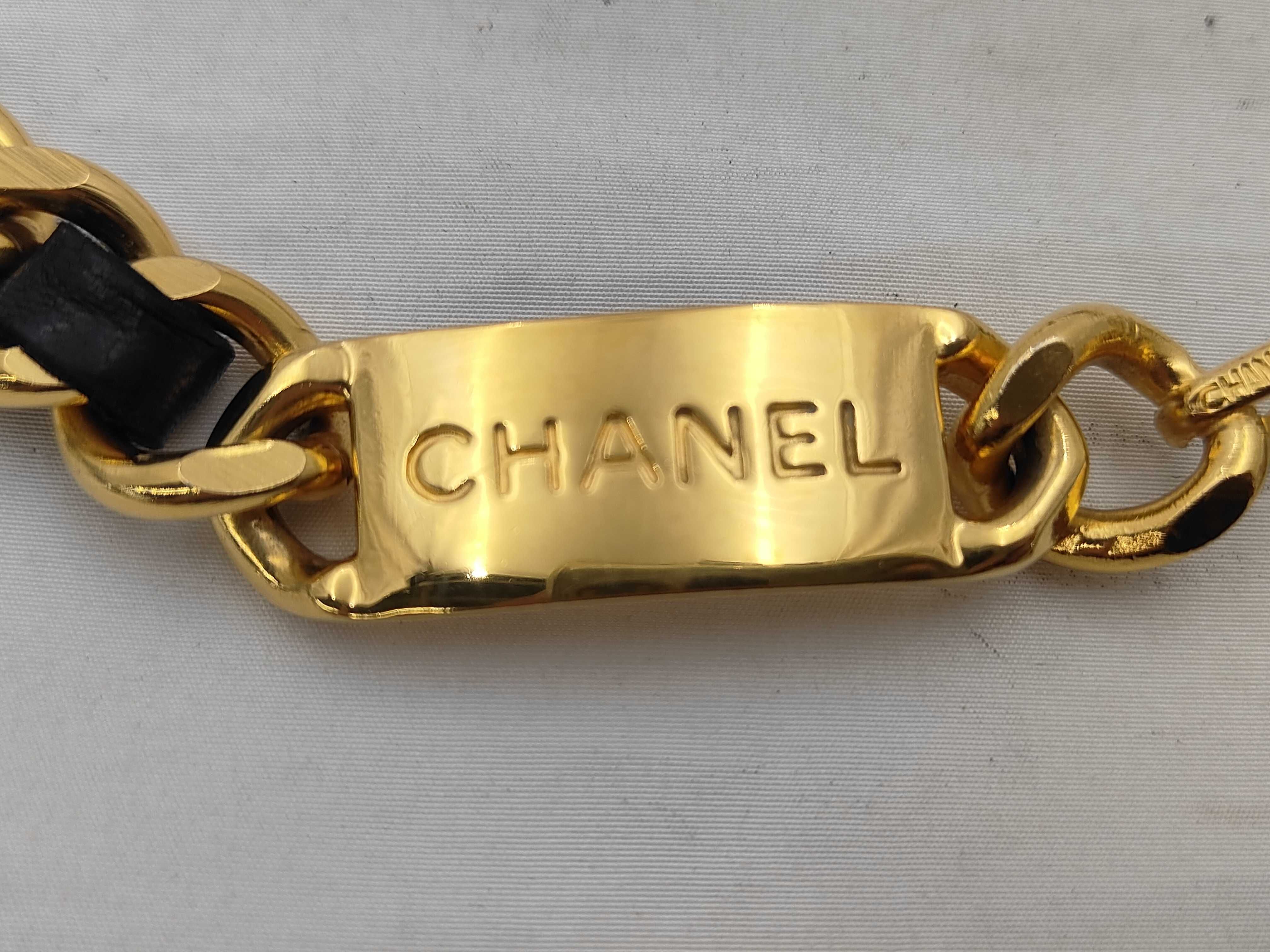 31 RUE CAMBON Chain Belt Gold x Black Belt — view 6
