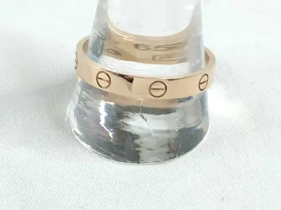 Pink Gold Narrow Ring without Stones 65JFF087