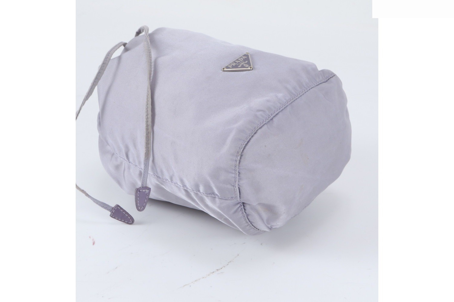 Tessuto Nylon Triangle Logo Mini Handbag — view 3