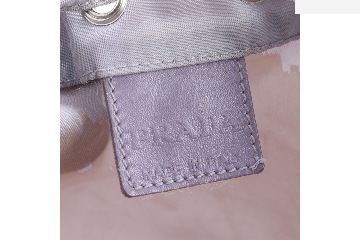 Tessuto Nylon Triangle Logo Mini Handbag — view 7