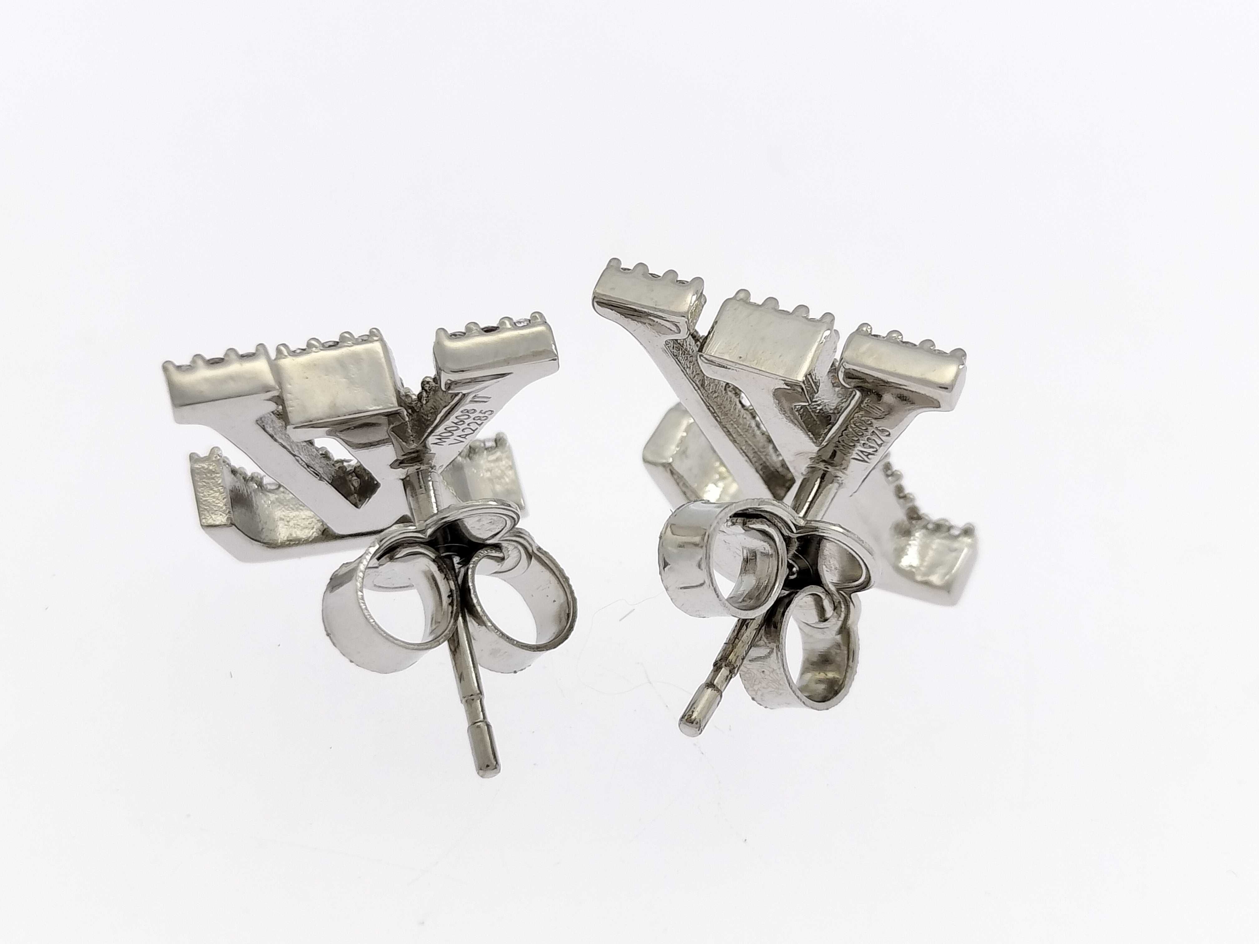 M00608 Iconic Strass Silver Earrings — view 2