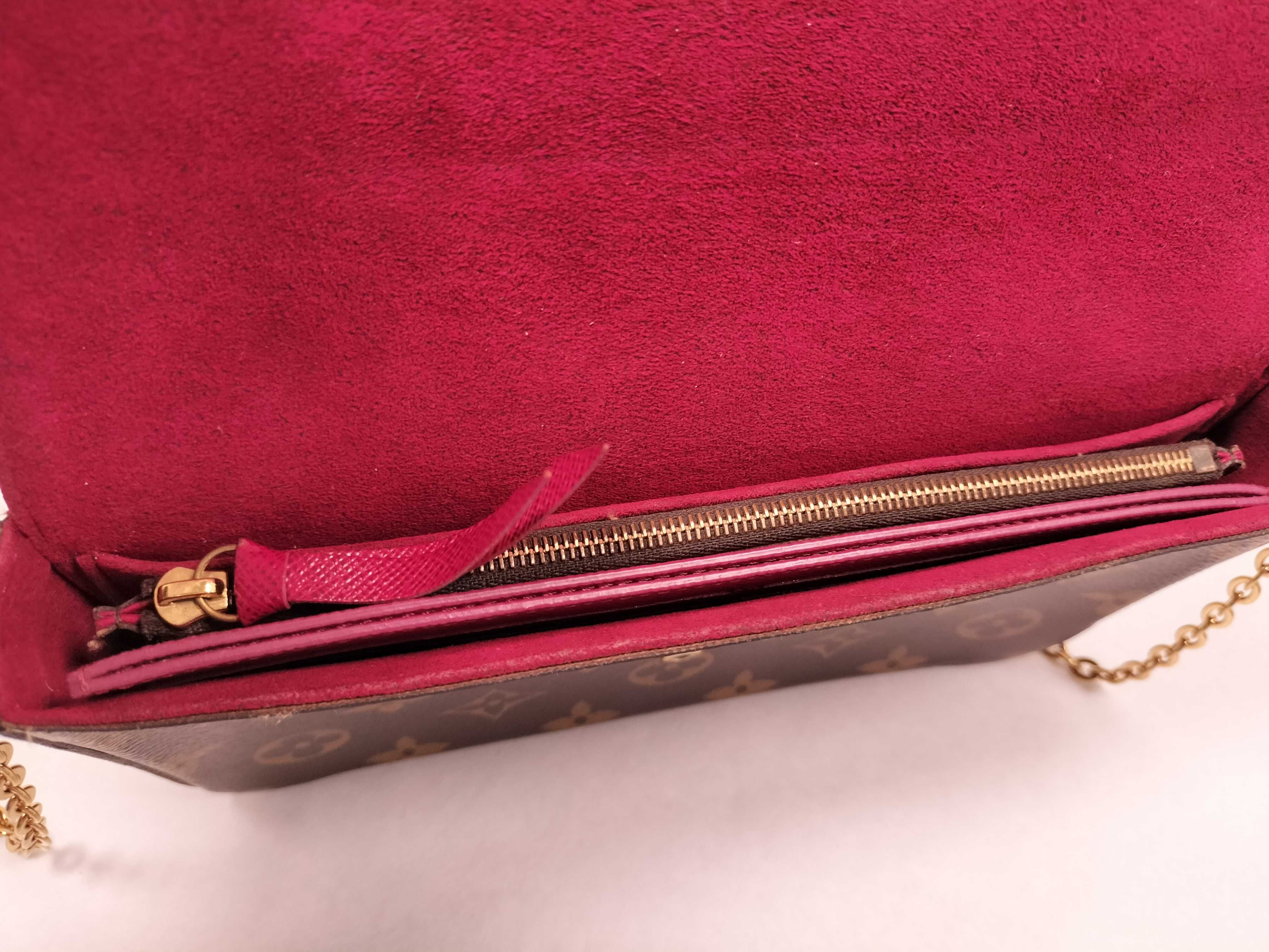 Monogram ID- Monogram Pochette Felicie M81896 Brown There was an RFID protection shoulder bag — view 14
