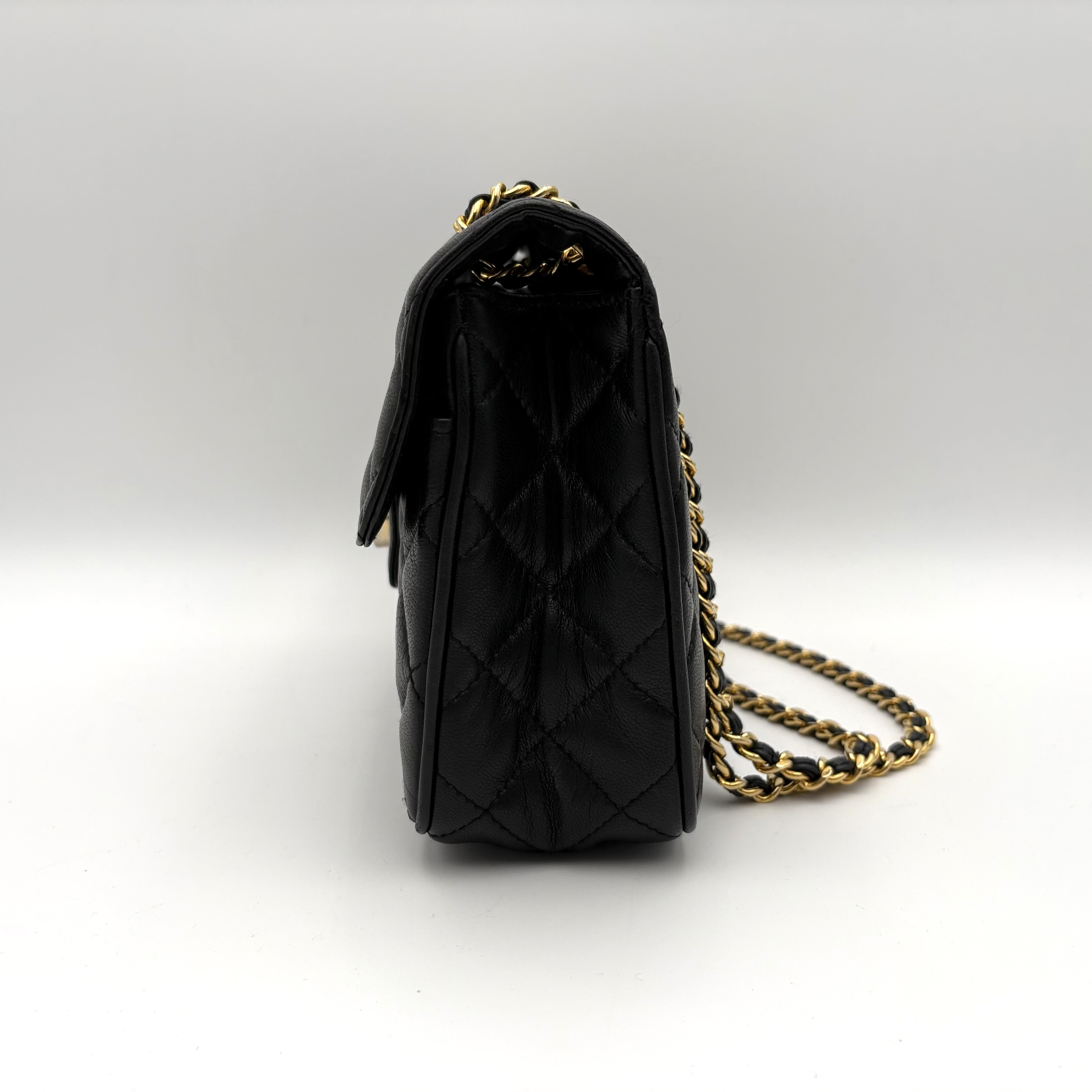Quilted Leather Shoulder Bag — view 4