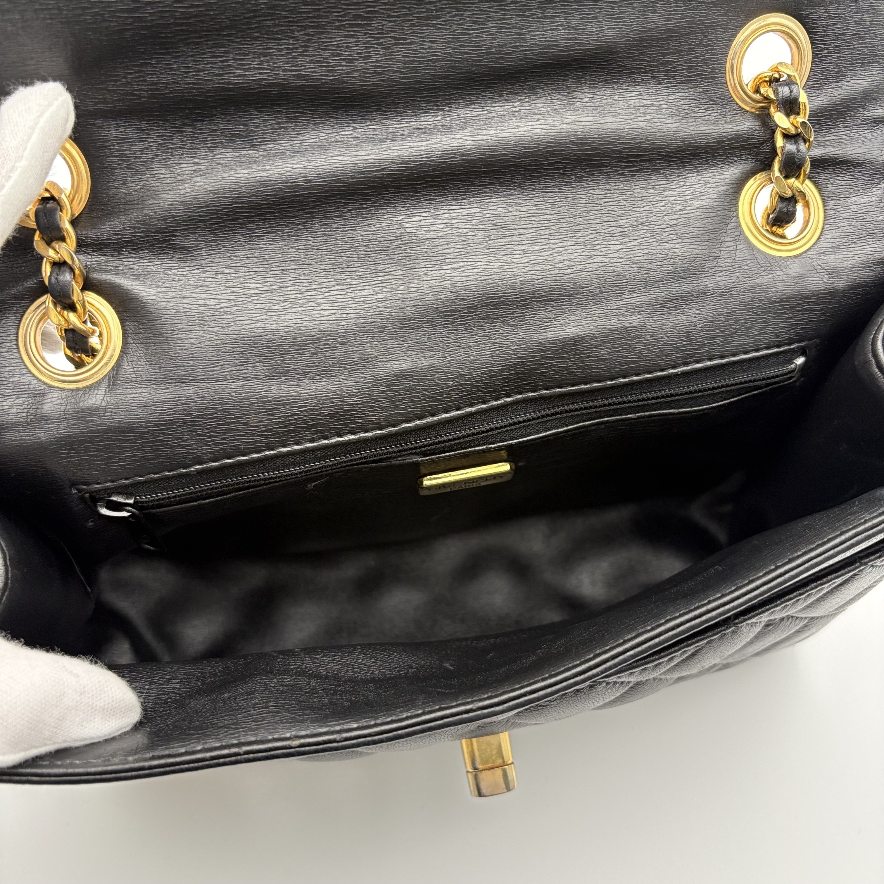 Quilted Leather Shoulder Bag — view 9