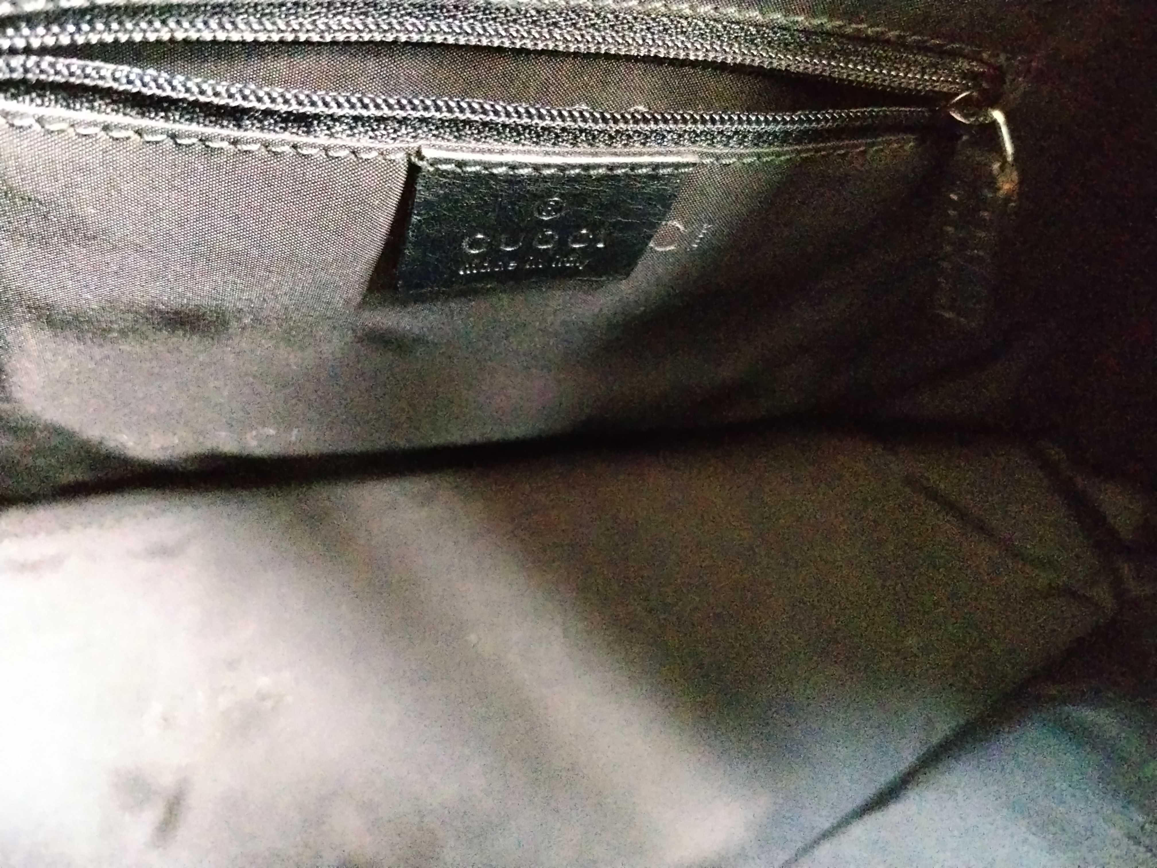 001-1955 Shoulder Bag, Nylon, Black, Plain. — view 12