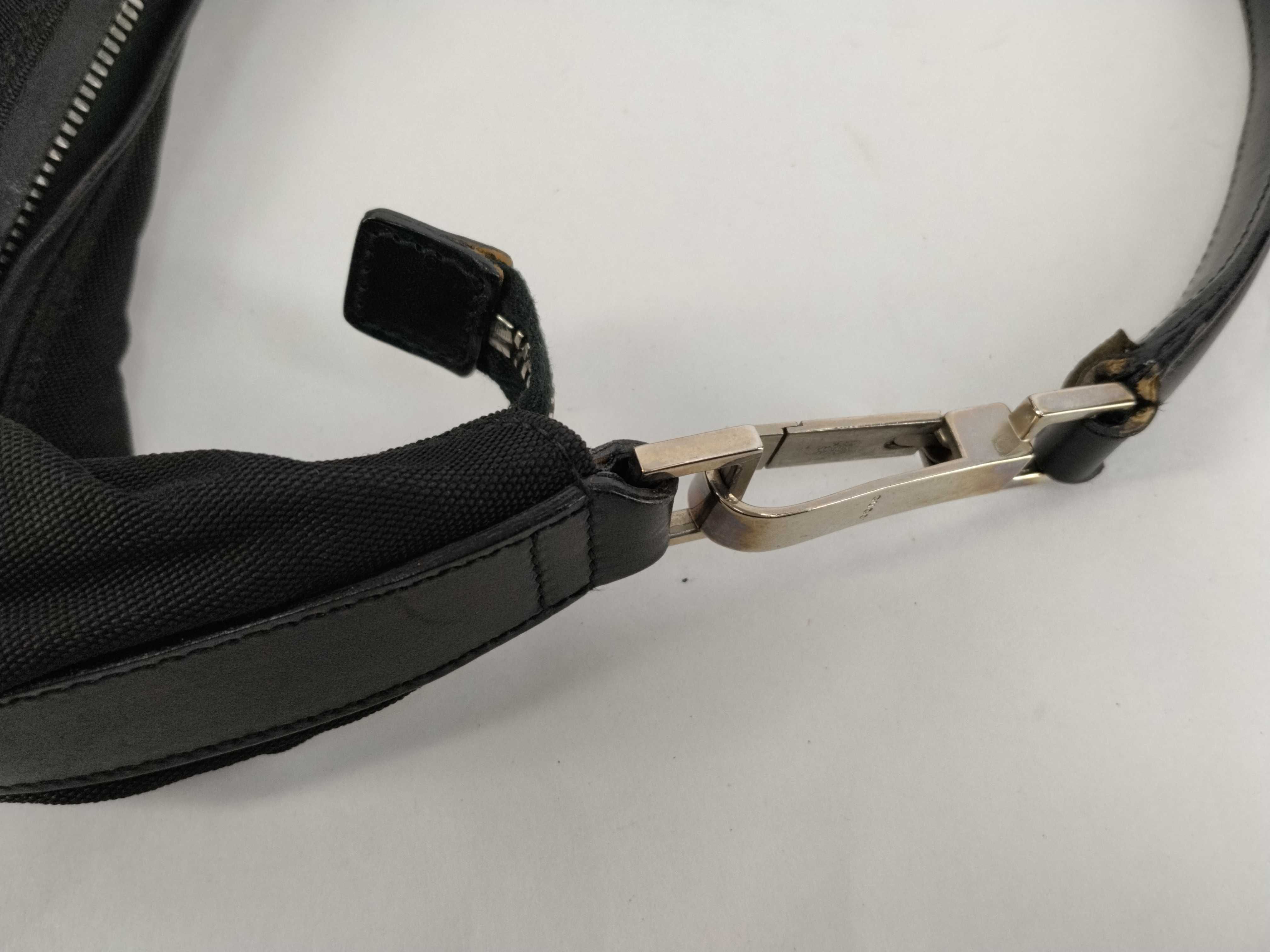 001-1955 Shoulder Bag, Nylon, Black, Plain. — view 5