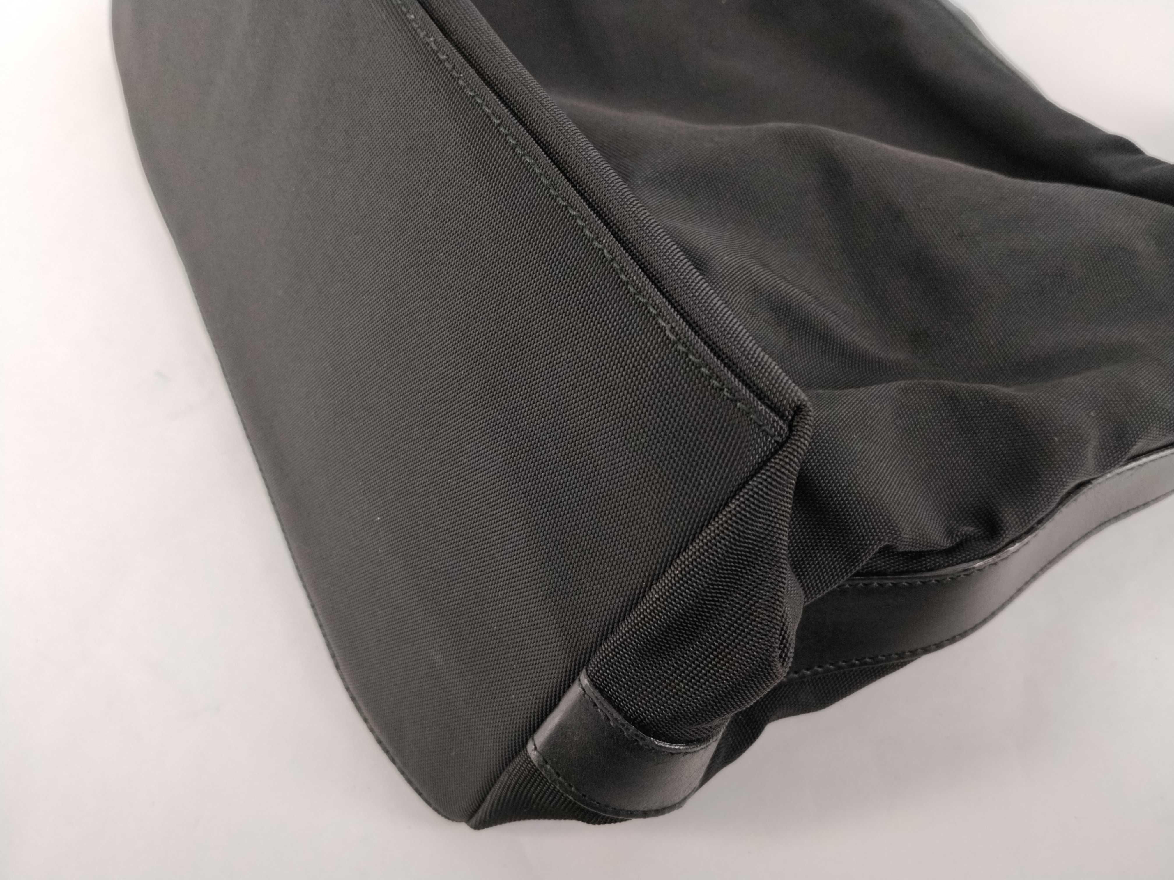 001-1955 Shoulder Bag, Nylon, Black, Plain. — view 6