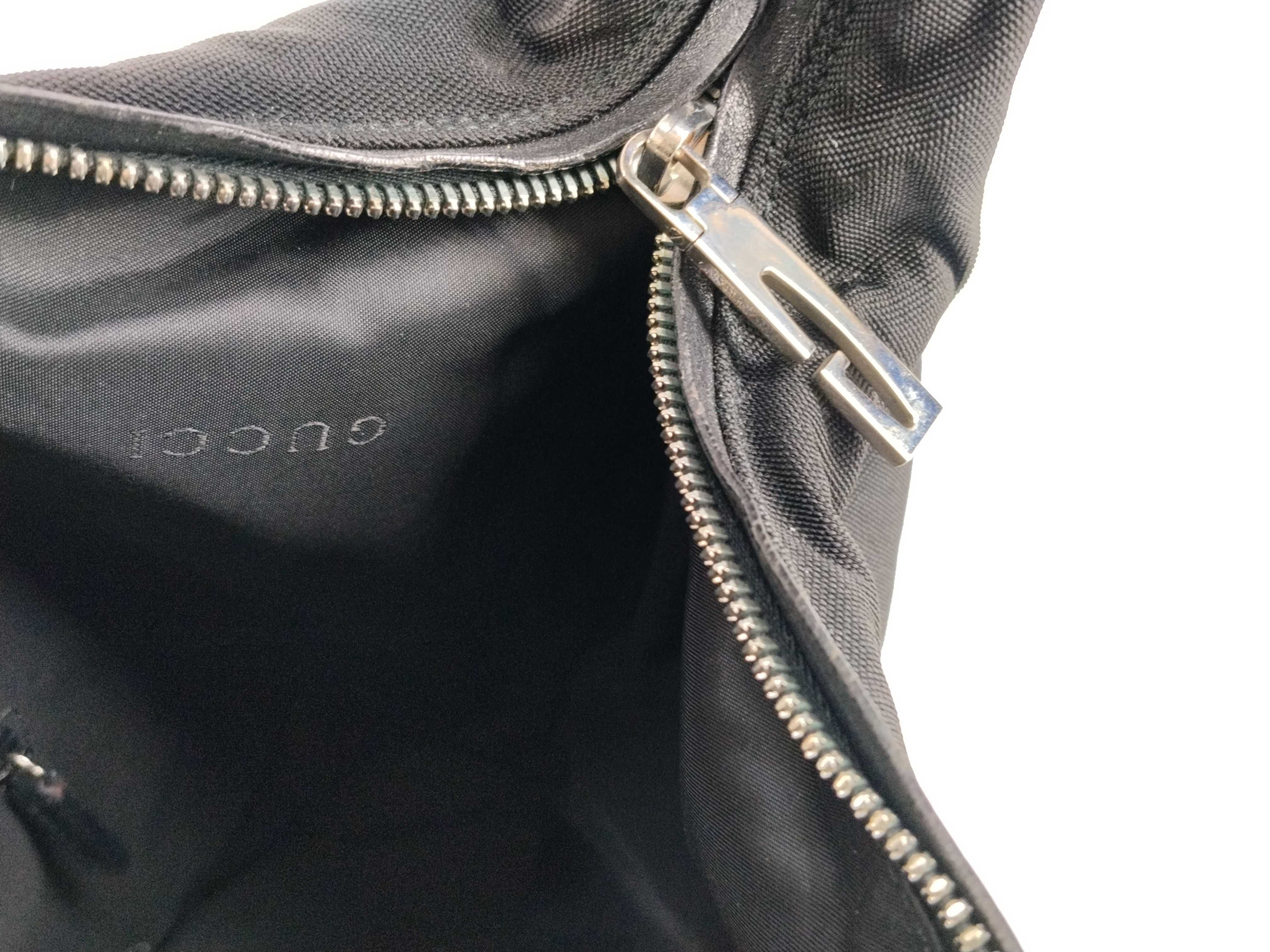 001-1955 Shoulder Bag, Nylon, Black, Plain. — view 10