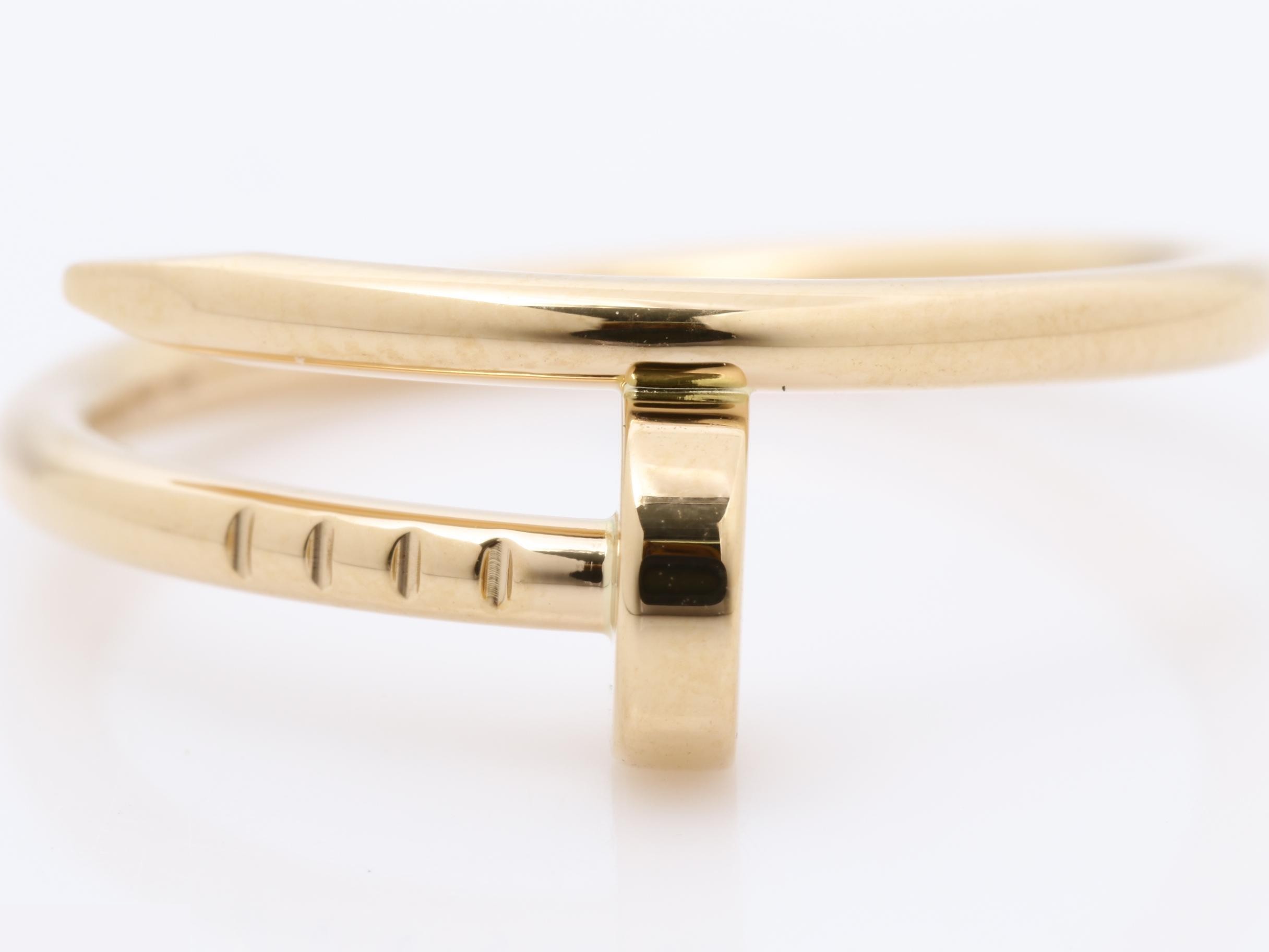 Au750PG Juste un Clou ring, 53 hallmark, 3.5g — view 2