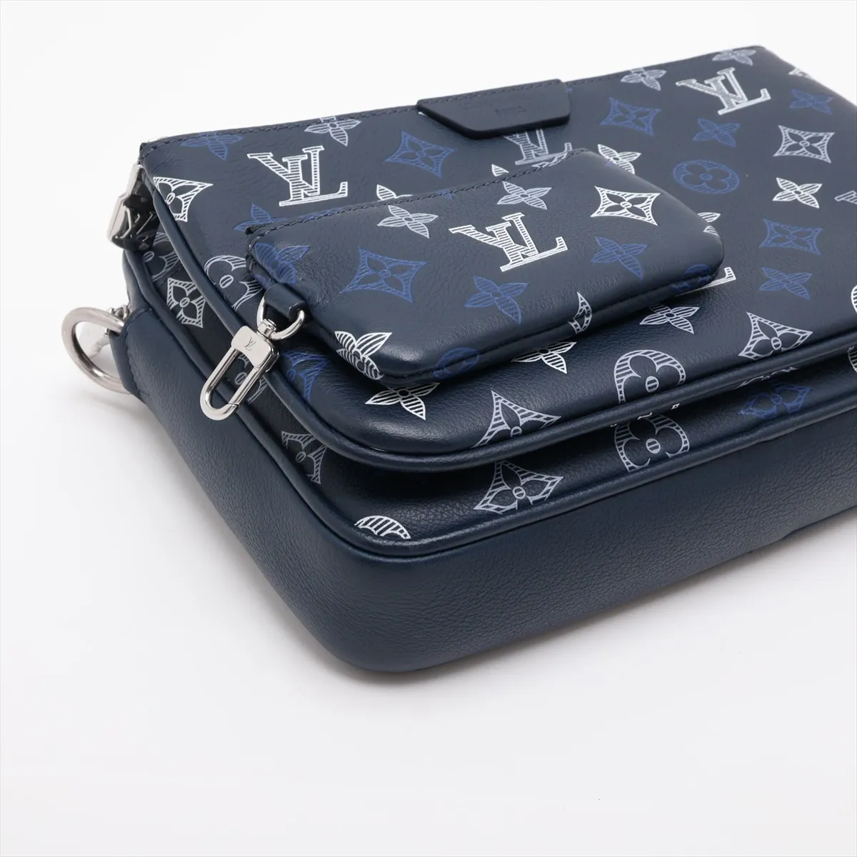 Monogram Shadow Trio Messenger M28618 Blue (RFID detected) — view 6