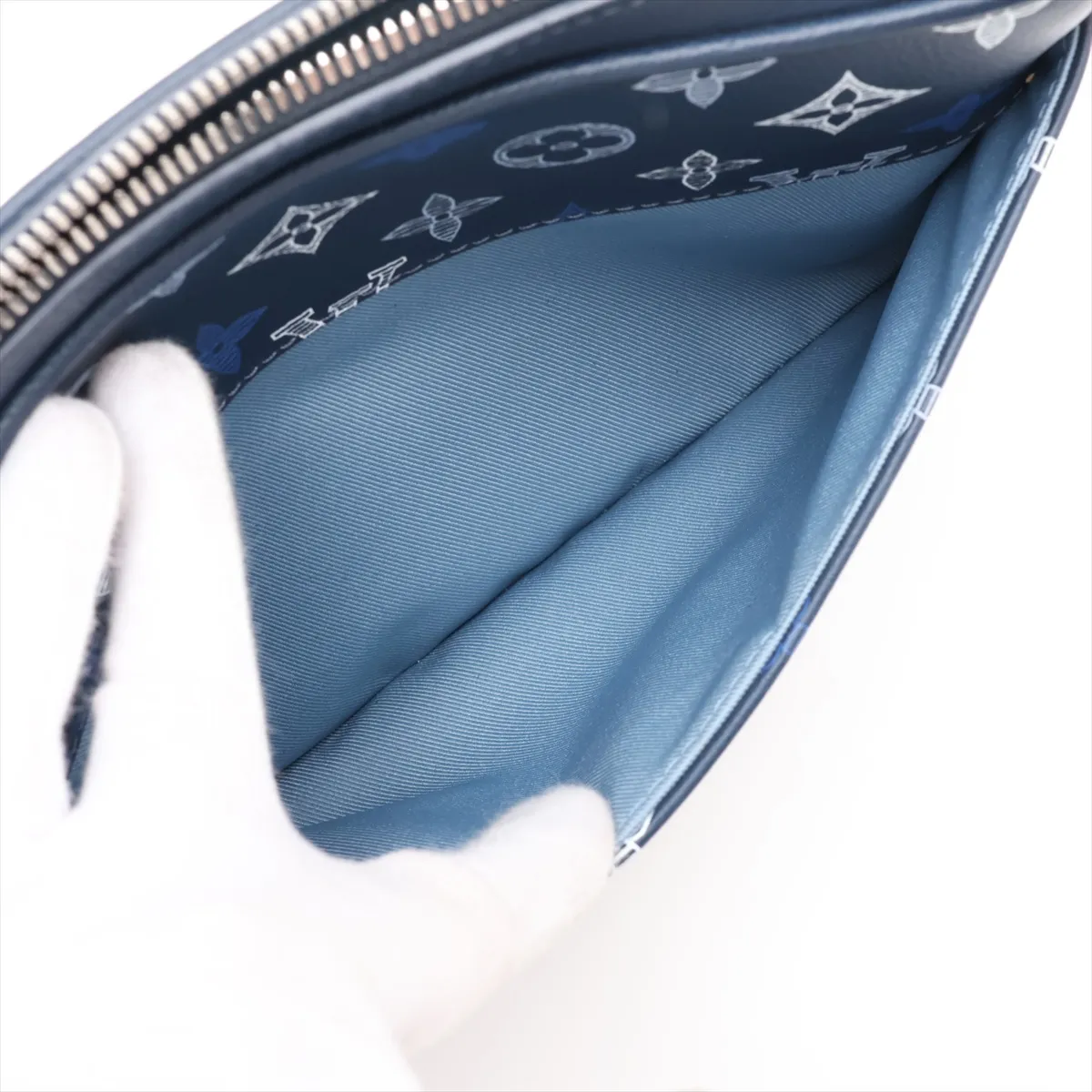 Monogram Shadow Trio Messenger M28618 Blue (RFID detected) — view 10