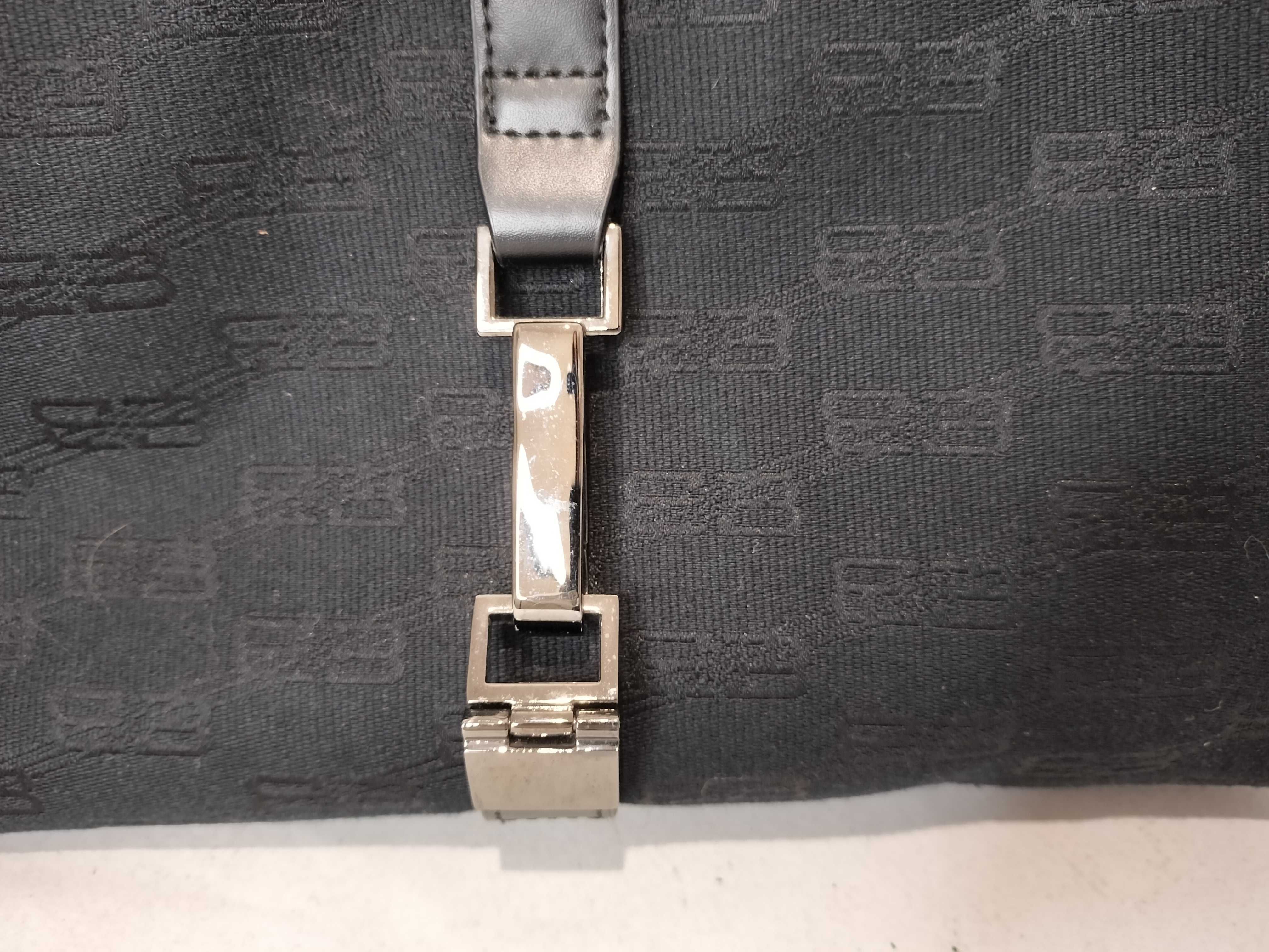BB logo canvas black handbag — view 2