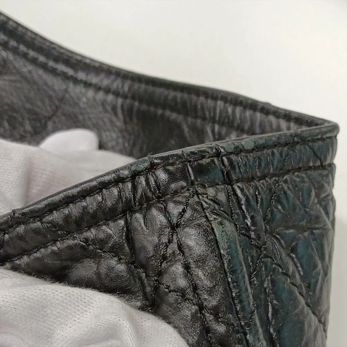Coco Mark Vintage Calf Chain Tote Bag, Black with Gunmetal Hardware, Item No. 12930362 (Serial Number 12) — view 13