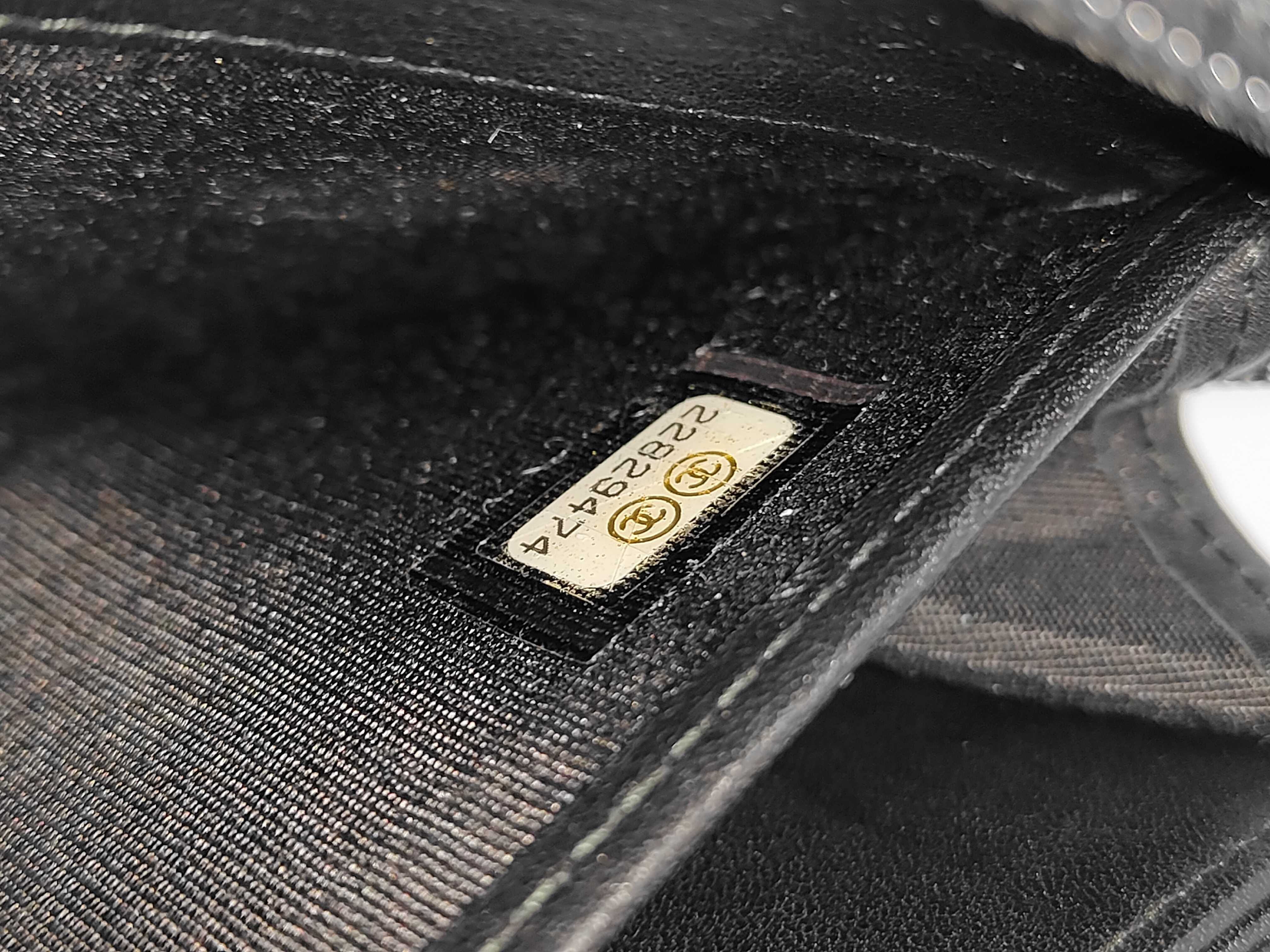 Boy Chanel Matelasse Flap Long Wallet Zippy Wallet Gold Hardware Black With Serial Seal No. 22 Wallet — view 8